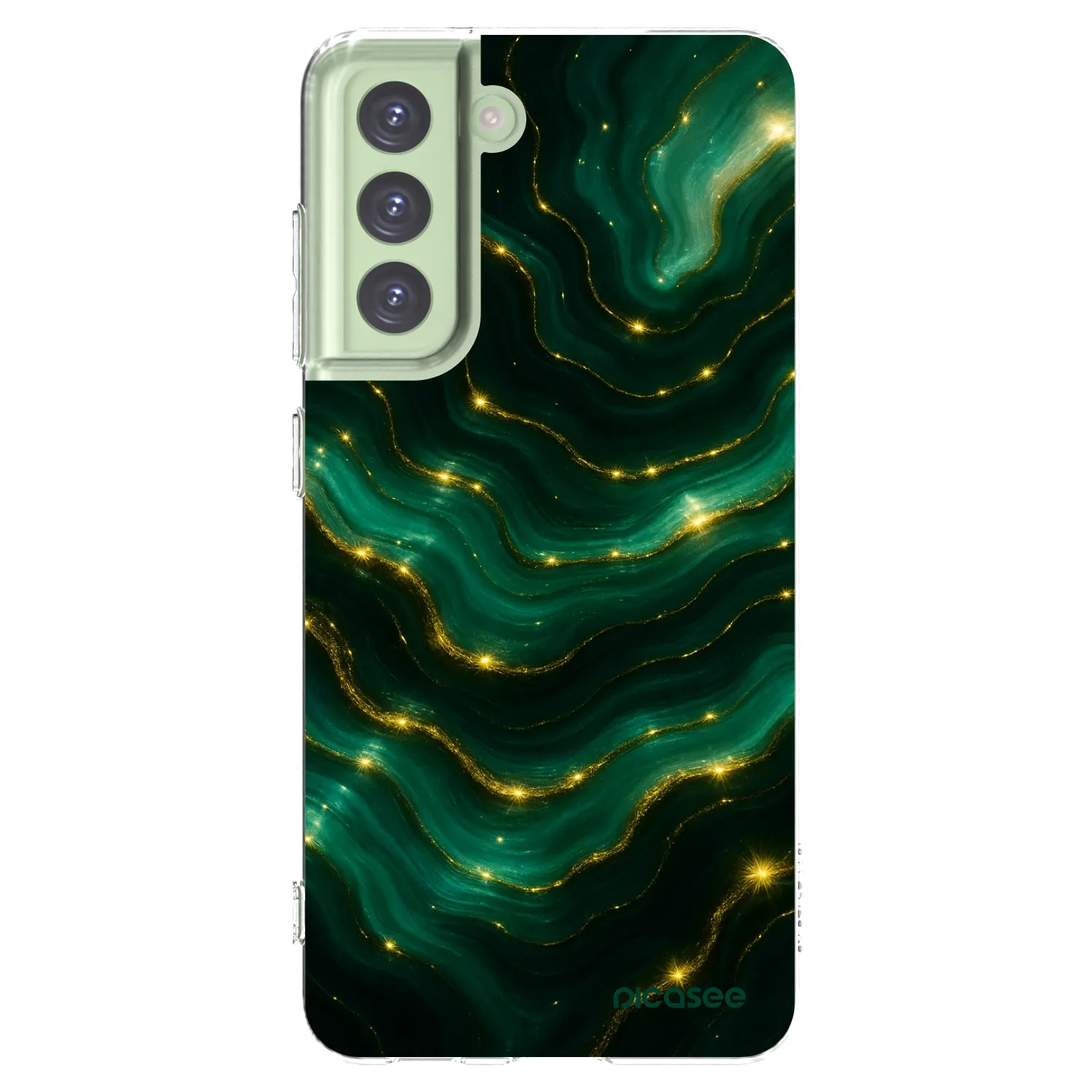 Picasee husă transparentă din silicon pentru Samsung Galaxy S21 FE 5G - Emerald