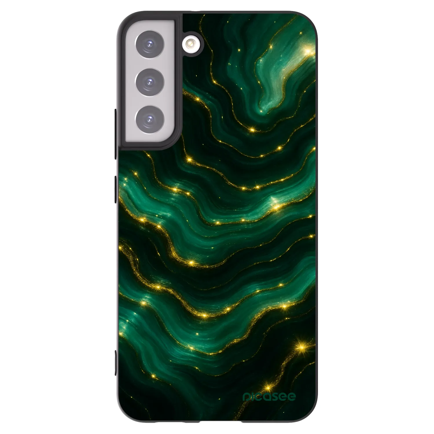 Picasee husă neagră din silicon pentru Samsung Galaxy S22+ 5G - Emerald