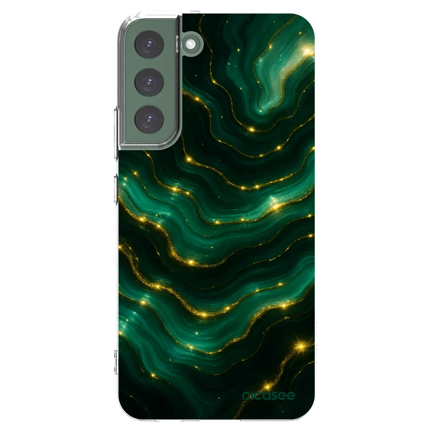 Picasee husă transparentă din silicon pentru Samsung Galaxy S22+ 5G - Emerald
