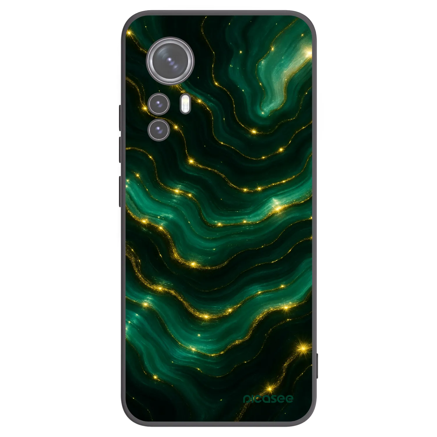 Picasee husă neagră din silicon pentru Xiaomi 12 - Emerald