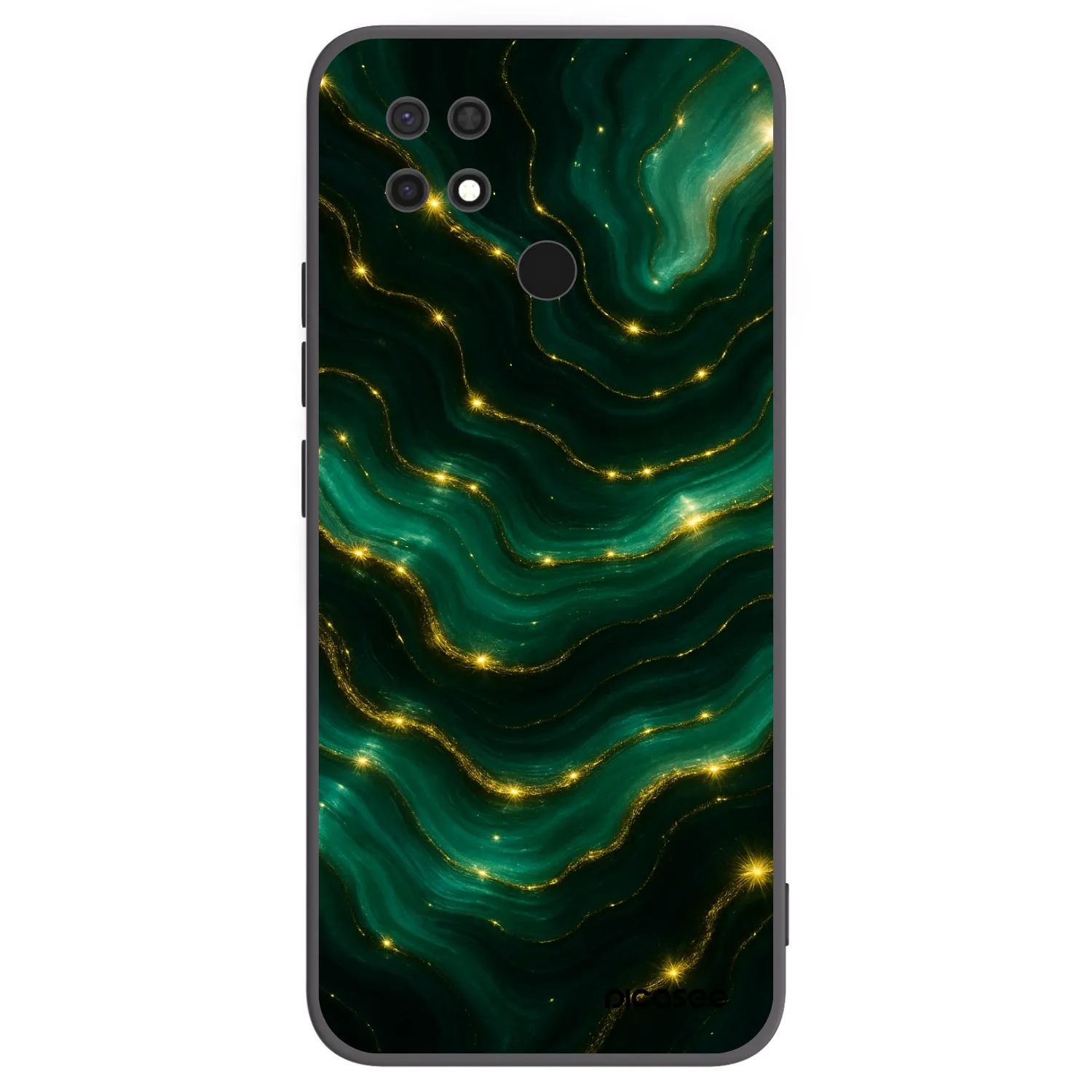 Picasee husă neagră din silicon pentru Xiaomi Redmi 10C - Emerald