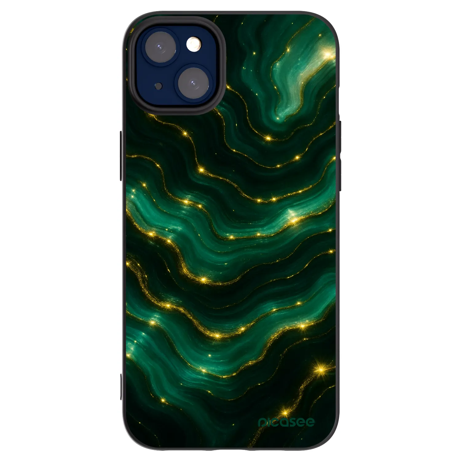 Picasee husă neagră din silicon pentru Apple iPhone 14 Plus - Emerald