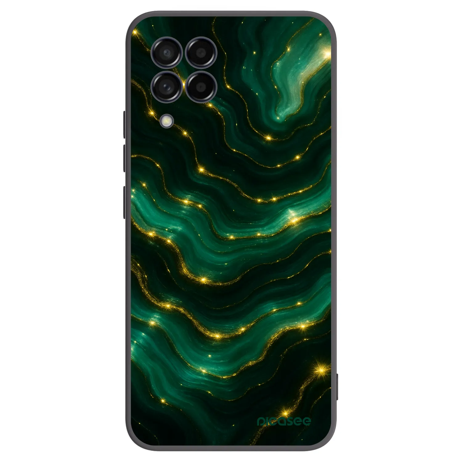 Picasee husă neagră din silicon pentru Samsung Galaxy M53 5G - Emerald