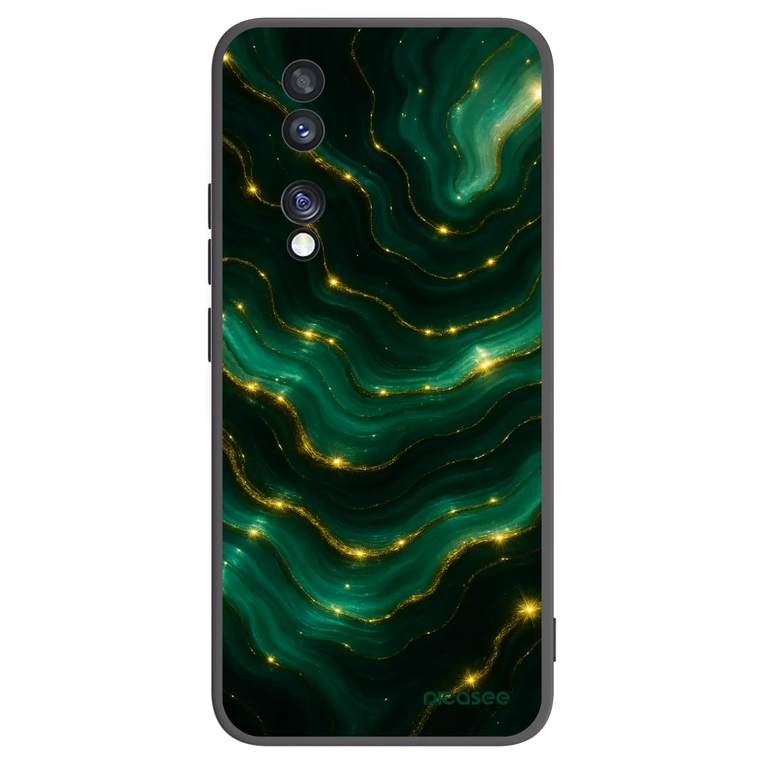 Picasee husă neagră din silicon pentru Honor 70 - Emerald