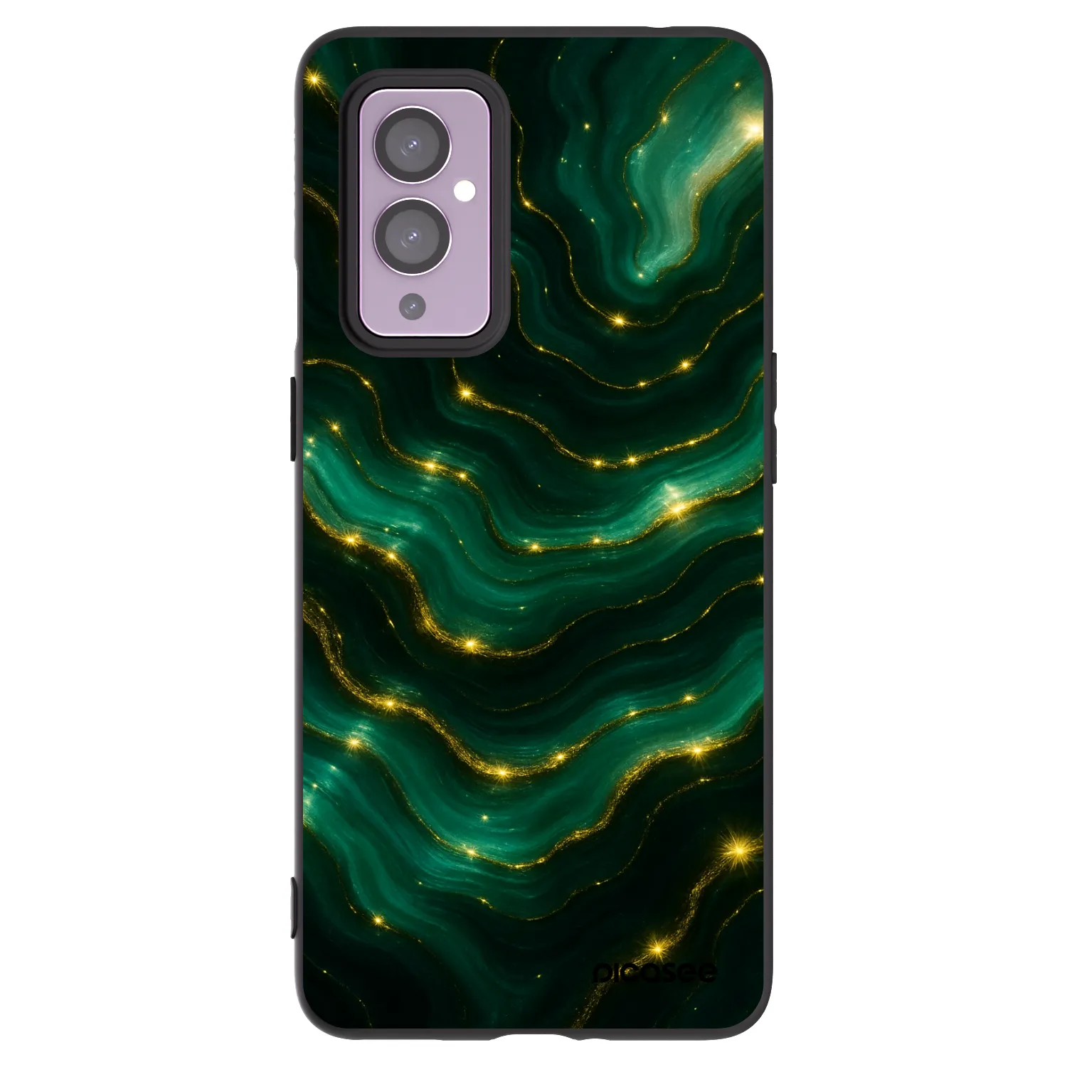Picasee husă neagră din silicon pentru OnePlus 9 - Emerald
