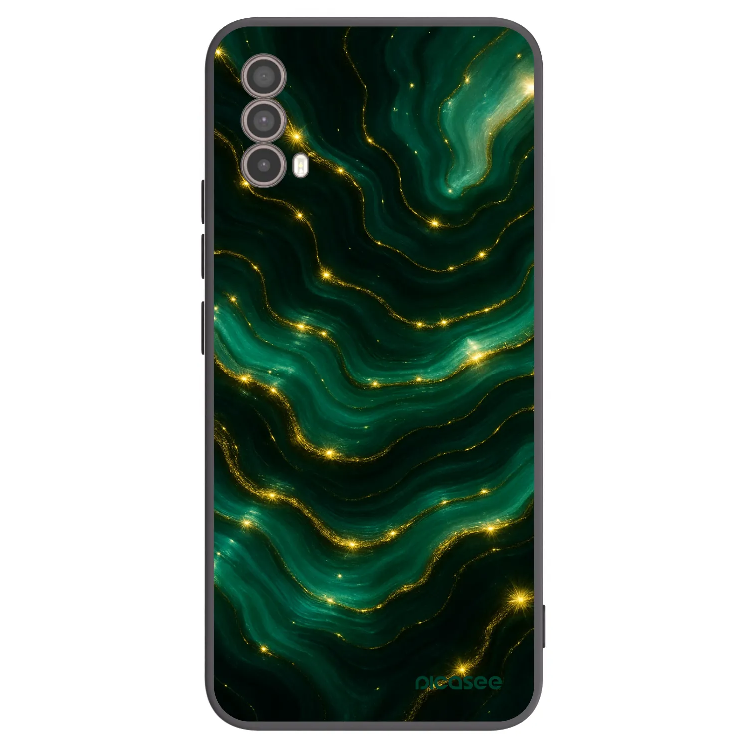 Picasee husă neagră din silicon pentru Motorola Moto E40 - Emerald
