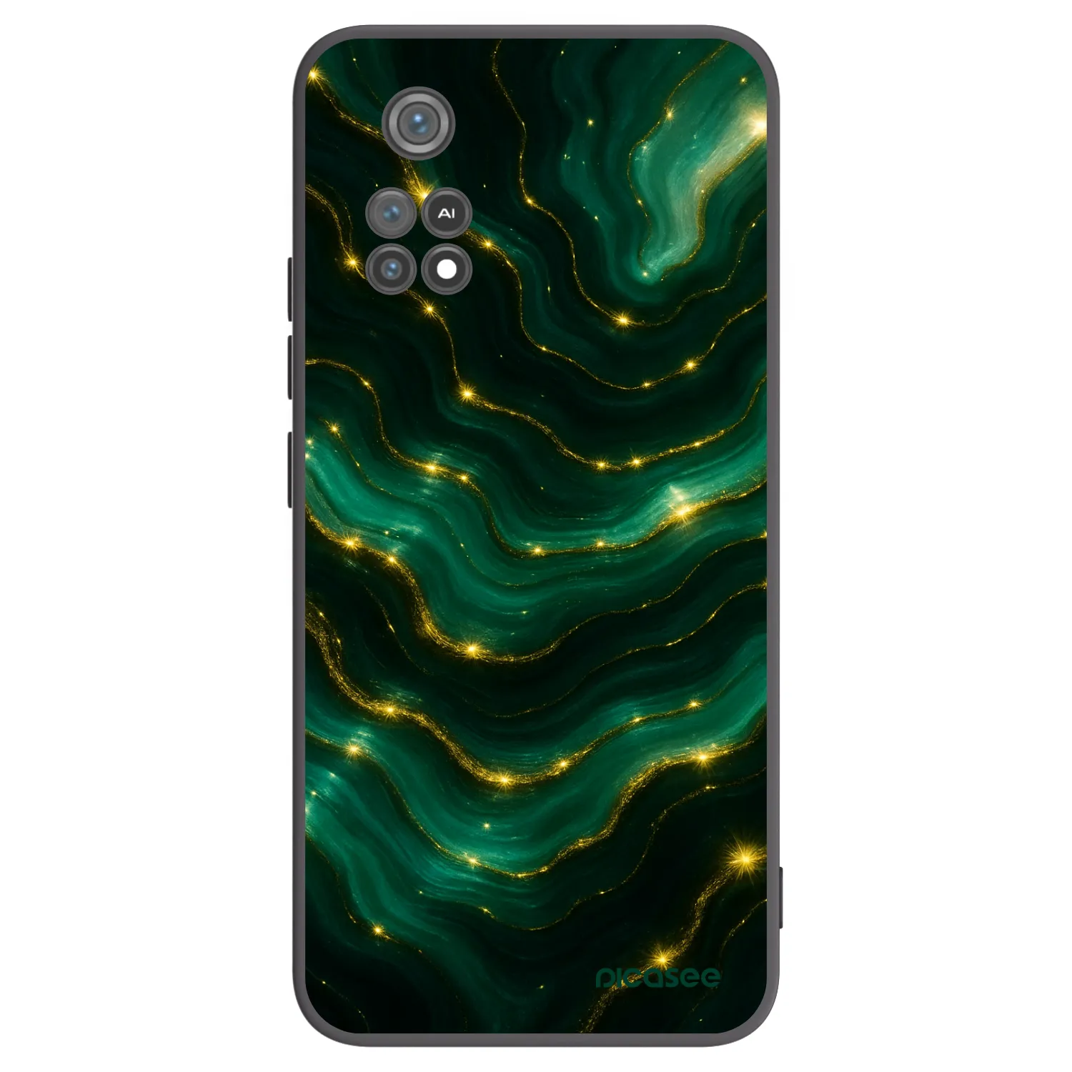 Picasee husă neagră din silicon pentru Xiaomi Poco M4 Pro - Emerald