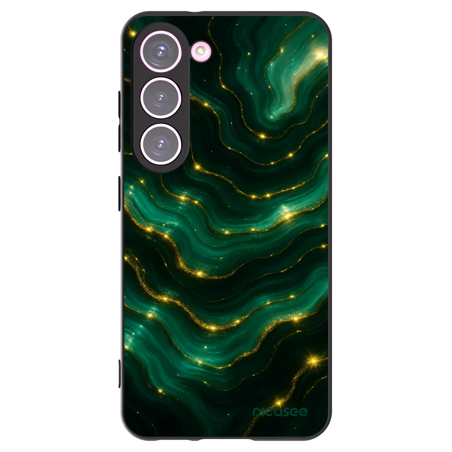 Picasee husă neagră din silicon pentru Samsung Galaxy S23 5G - Emerald