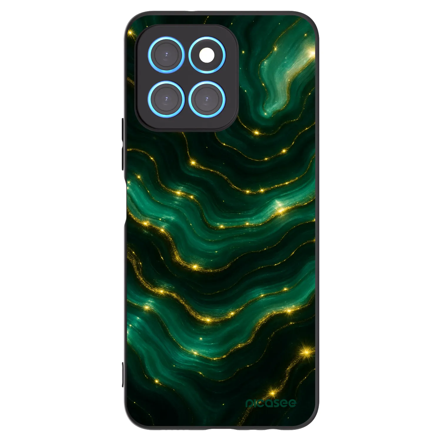 Picasee husă neagră din silicon pentru Honor X8 5G - Emerald