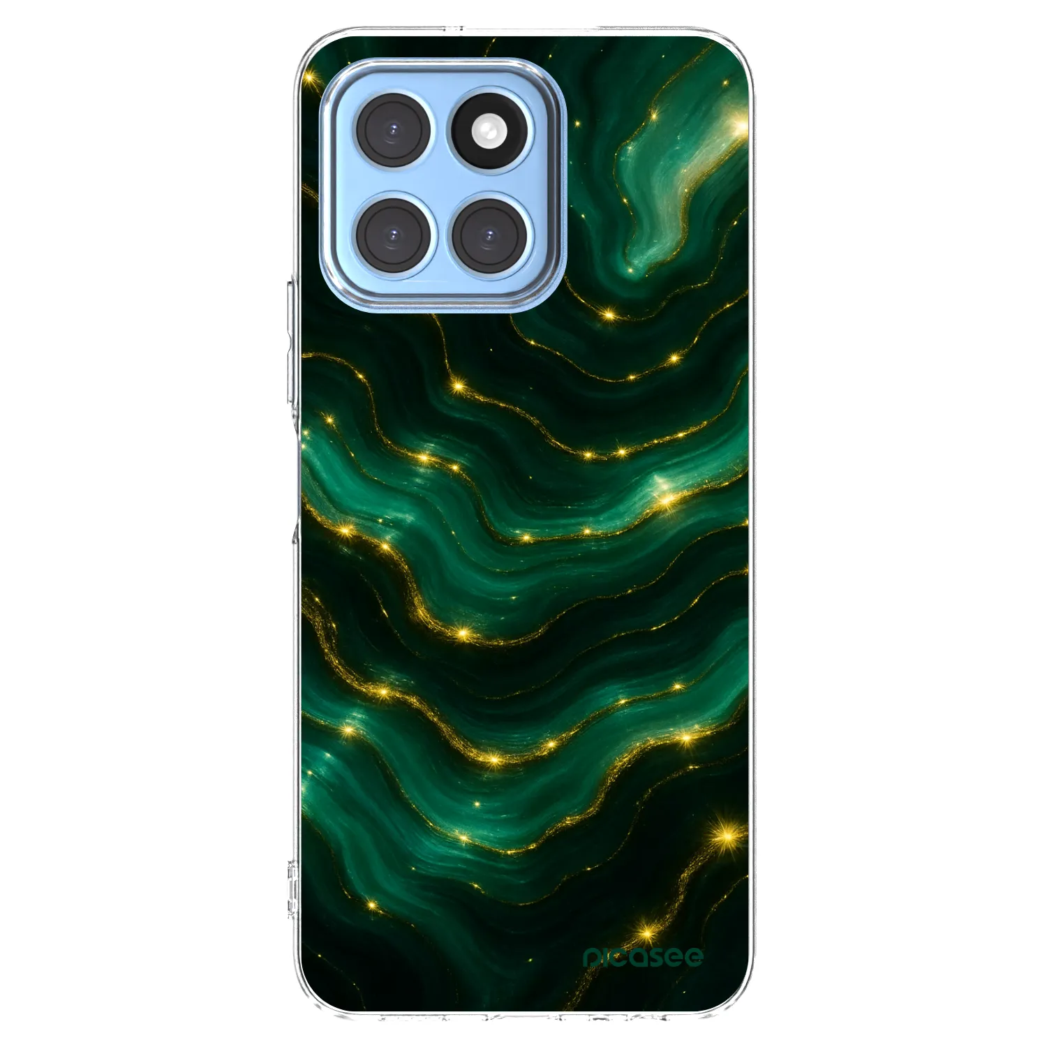 Picasee husă transparentă din silicon pentru Honor X8 5G - Emerald