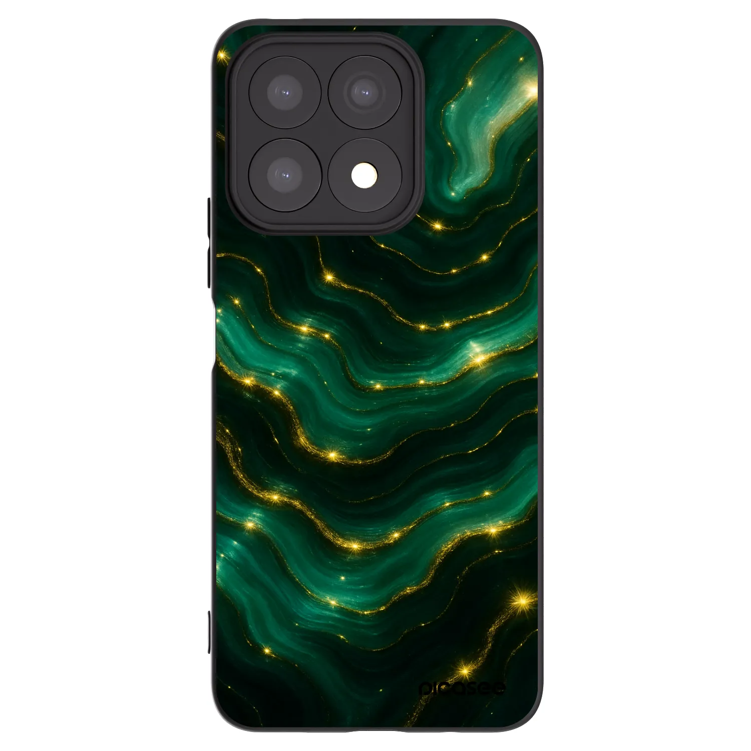 Picasee husă neagră din silicon pentru Honor X8a - Emerald