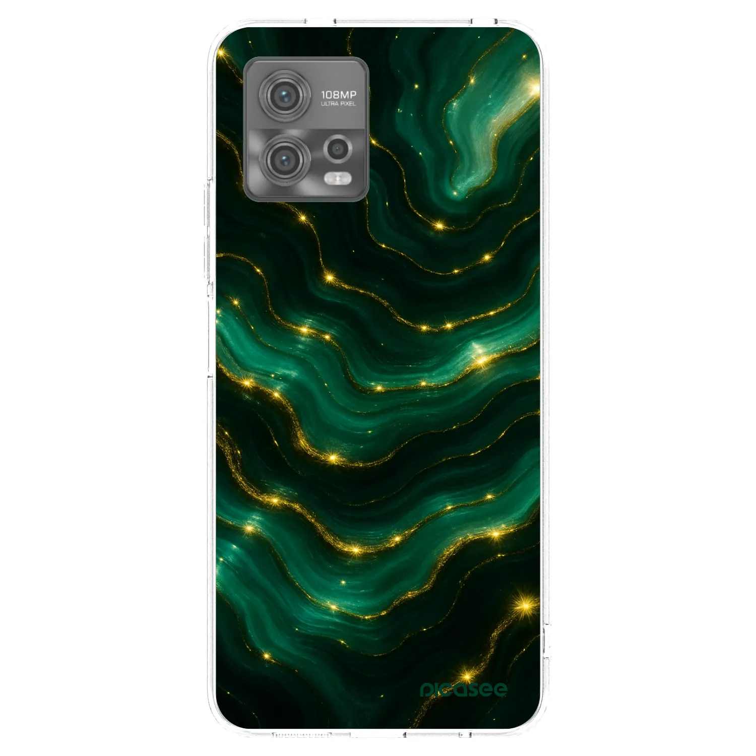 Picasee husă transparentă din silicon pentru Motorola Moto G72 - Emerald