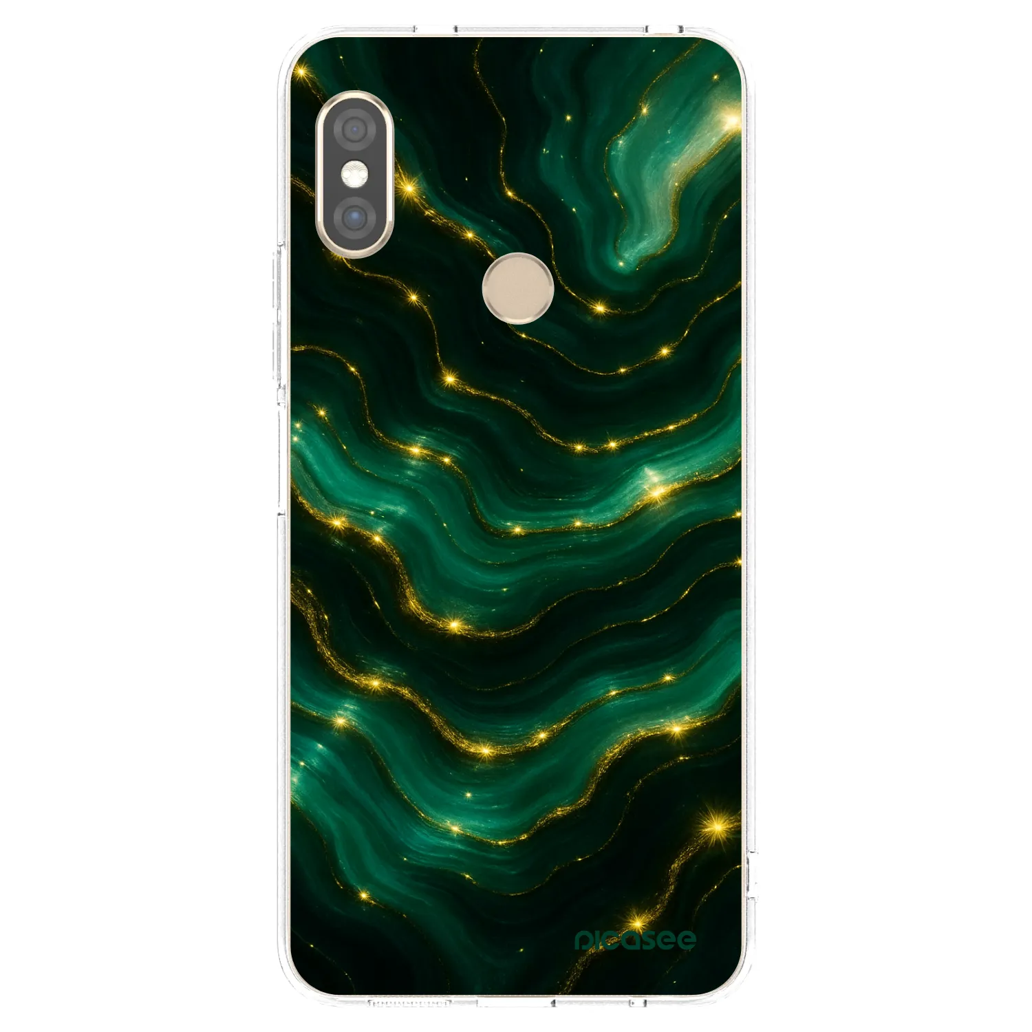 Picasee husă transparentă din silicon pentru Xiaomi Redmi Note 5 Global - Emerald