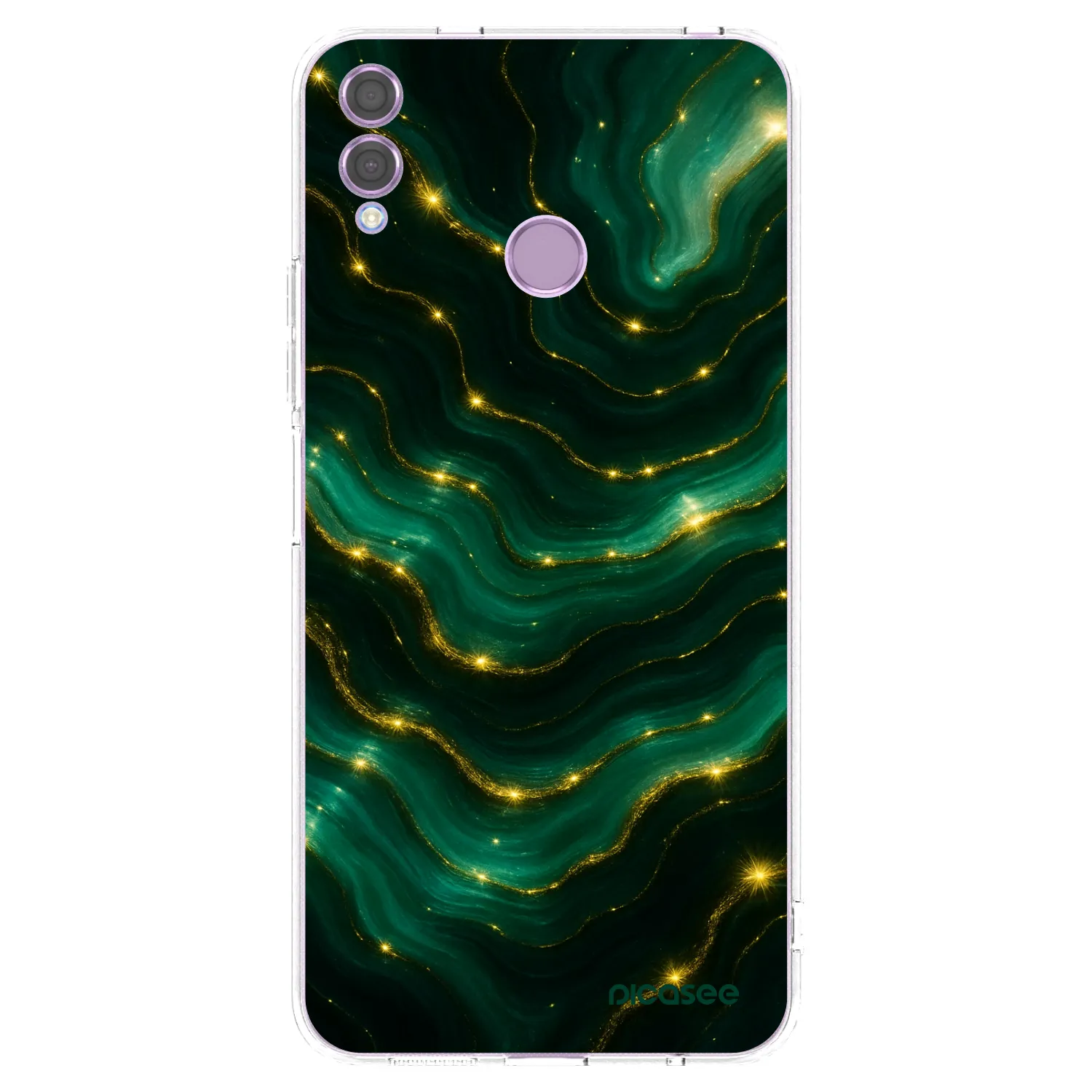 Picasee husă transparentă din silicon pentru Honor 8X - Emerald