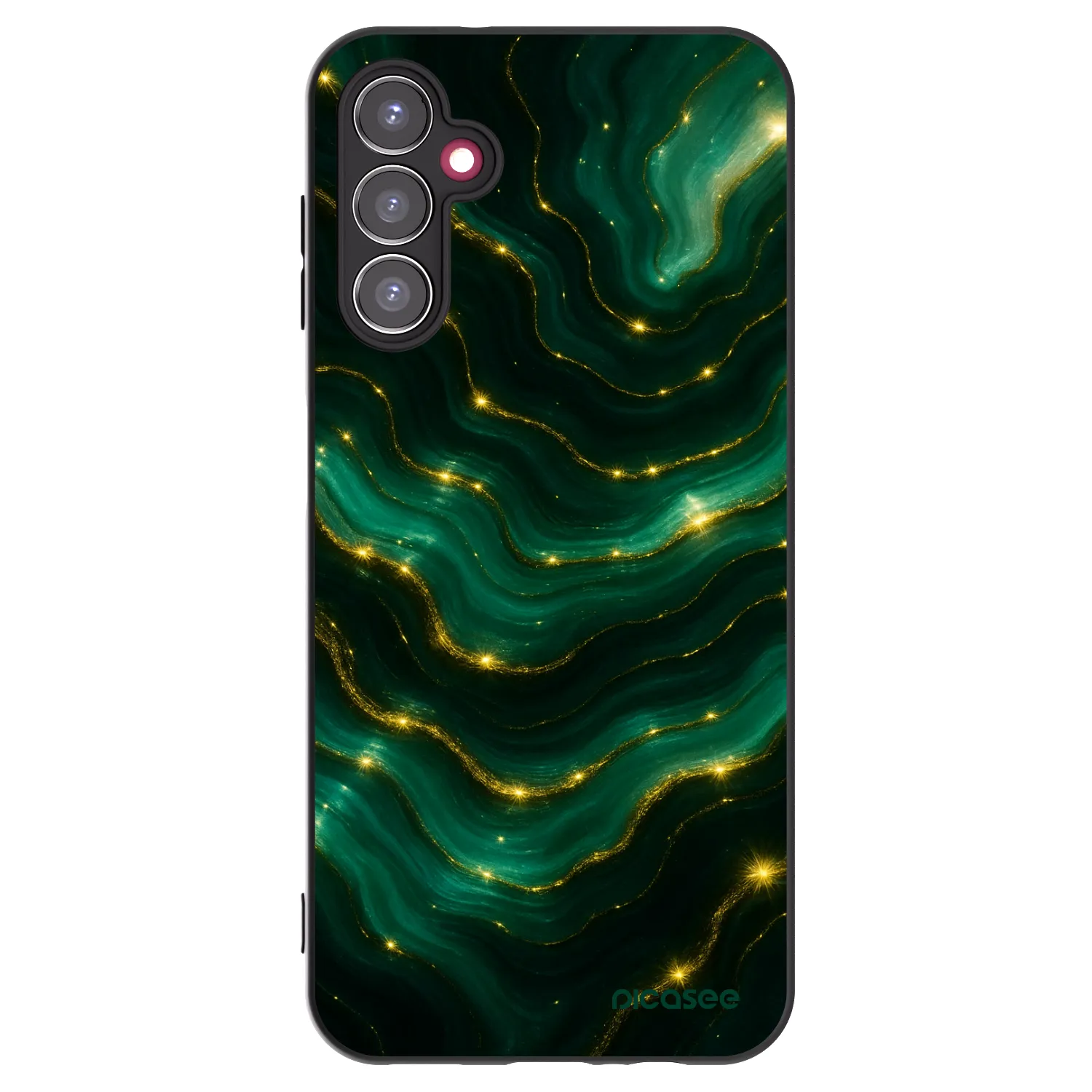 Picasee husă neagră din silicon pentru Samsung Galaxy A14 4G A145R - Emerald
