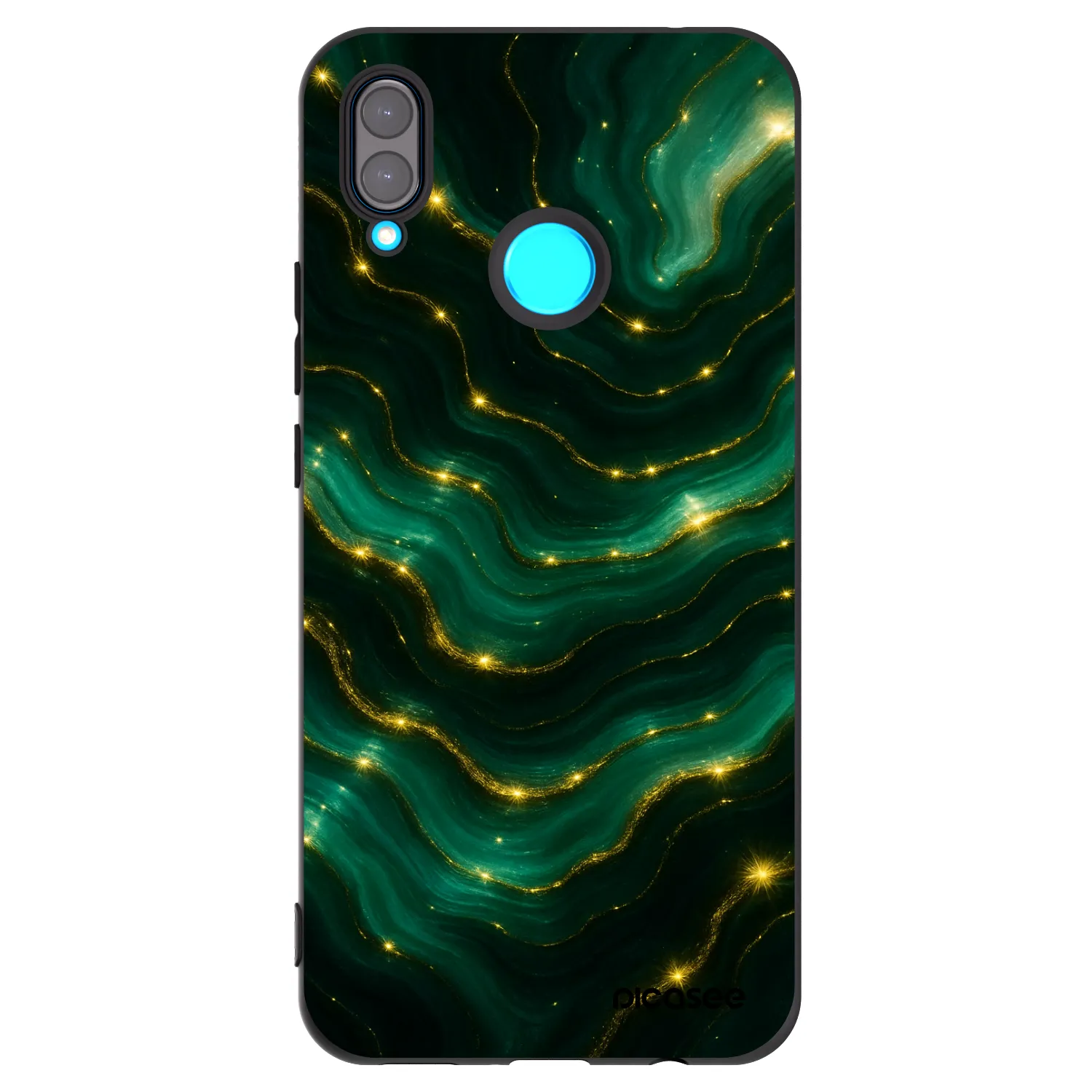 Picasee husă neagră din silicon pentru Huawei Nova 3 - Emerald