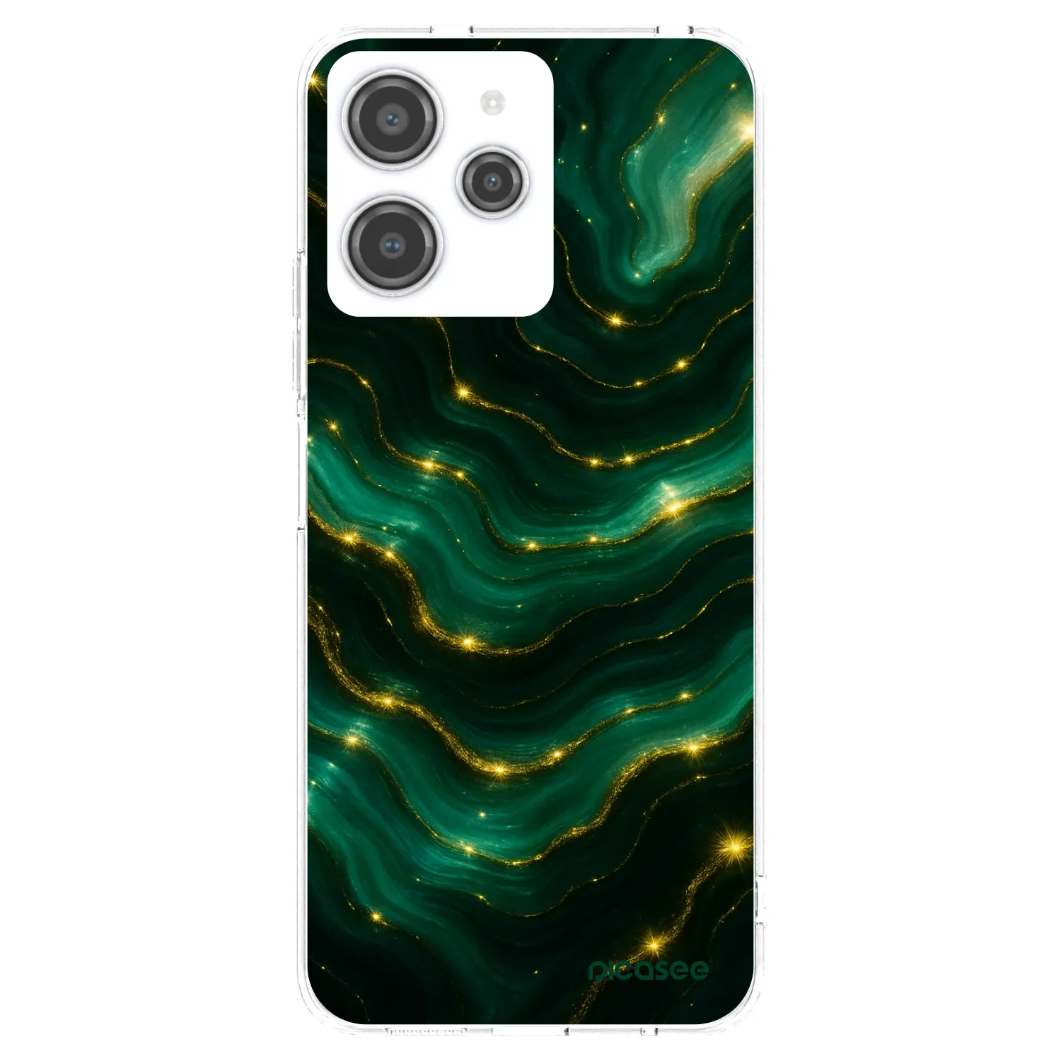 Picasee husă transparentă din silicon pentru Xiaomi Redmi 12 4G - Emerald