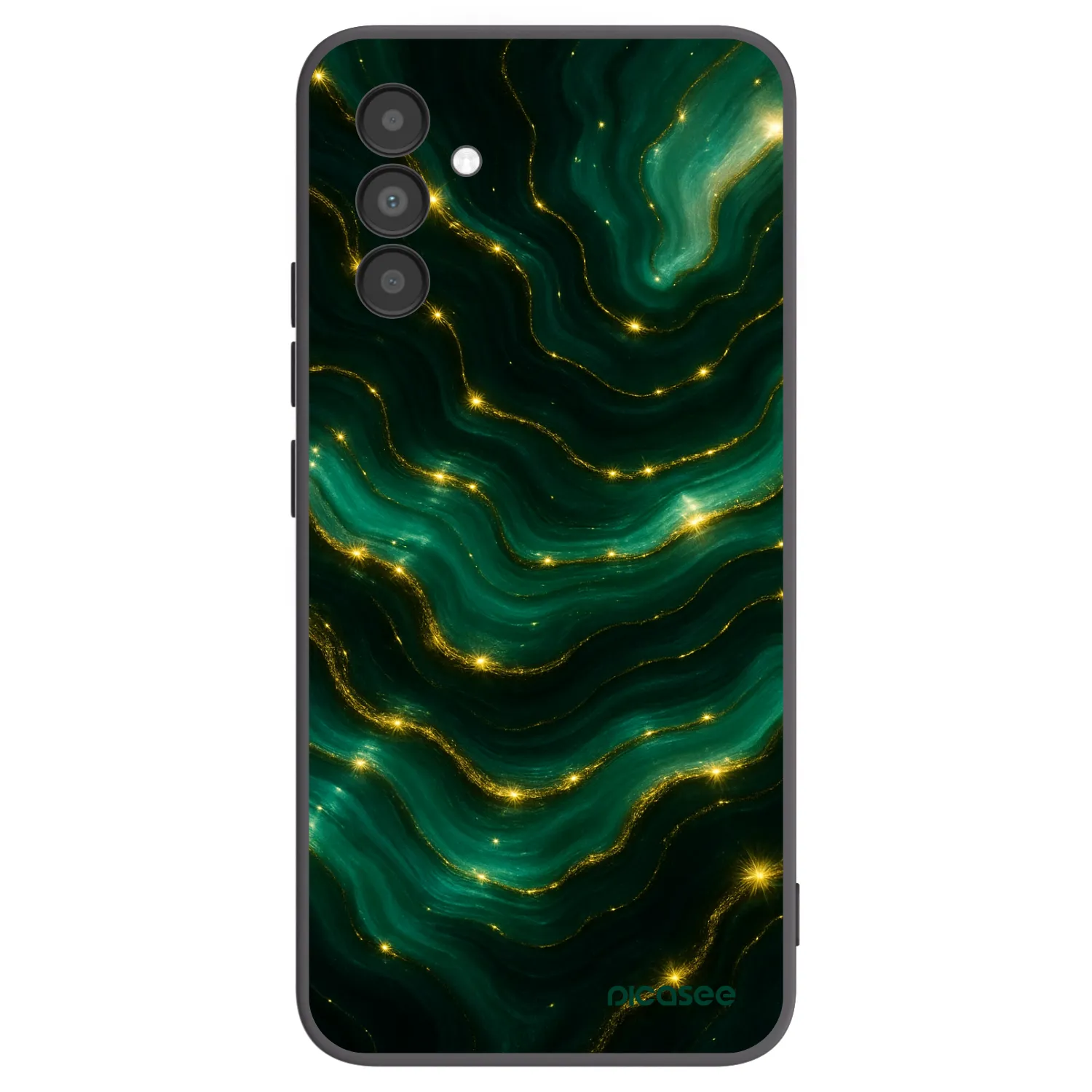 Picasee husă neagră din silicon pentru Samsung Galaxy A04s A047F - Emerald