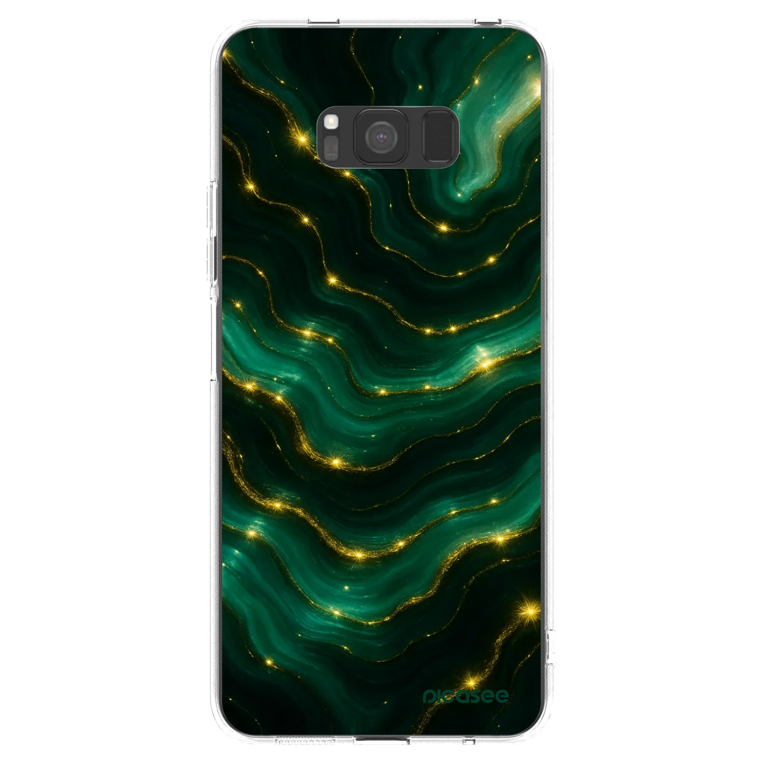Picasee husă transparentă din silicon pentru Samsung Galaxy S8 G950F - Emerald