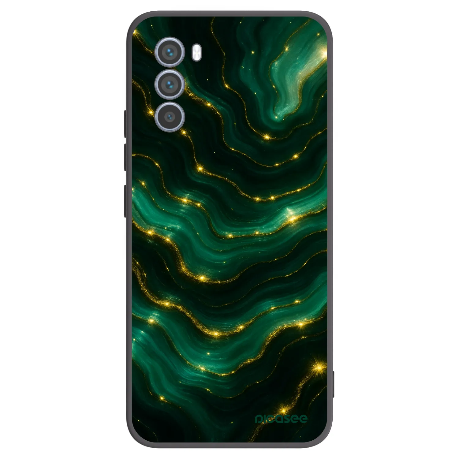 Picasee husă neagră din silicon pentru Motorola Moto G62 - Emerald