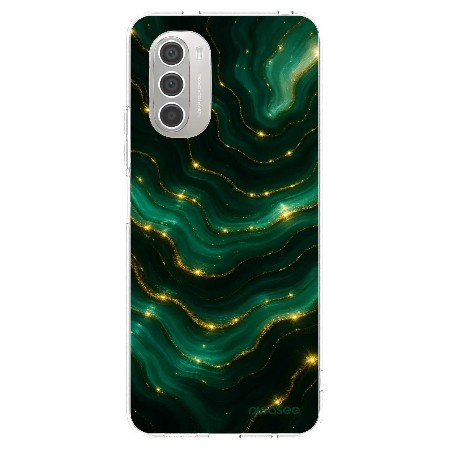 Picasee husă transparentă din silicon pentru Motorola Moto G51 - Emerald