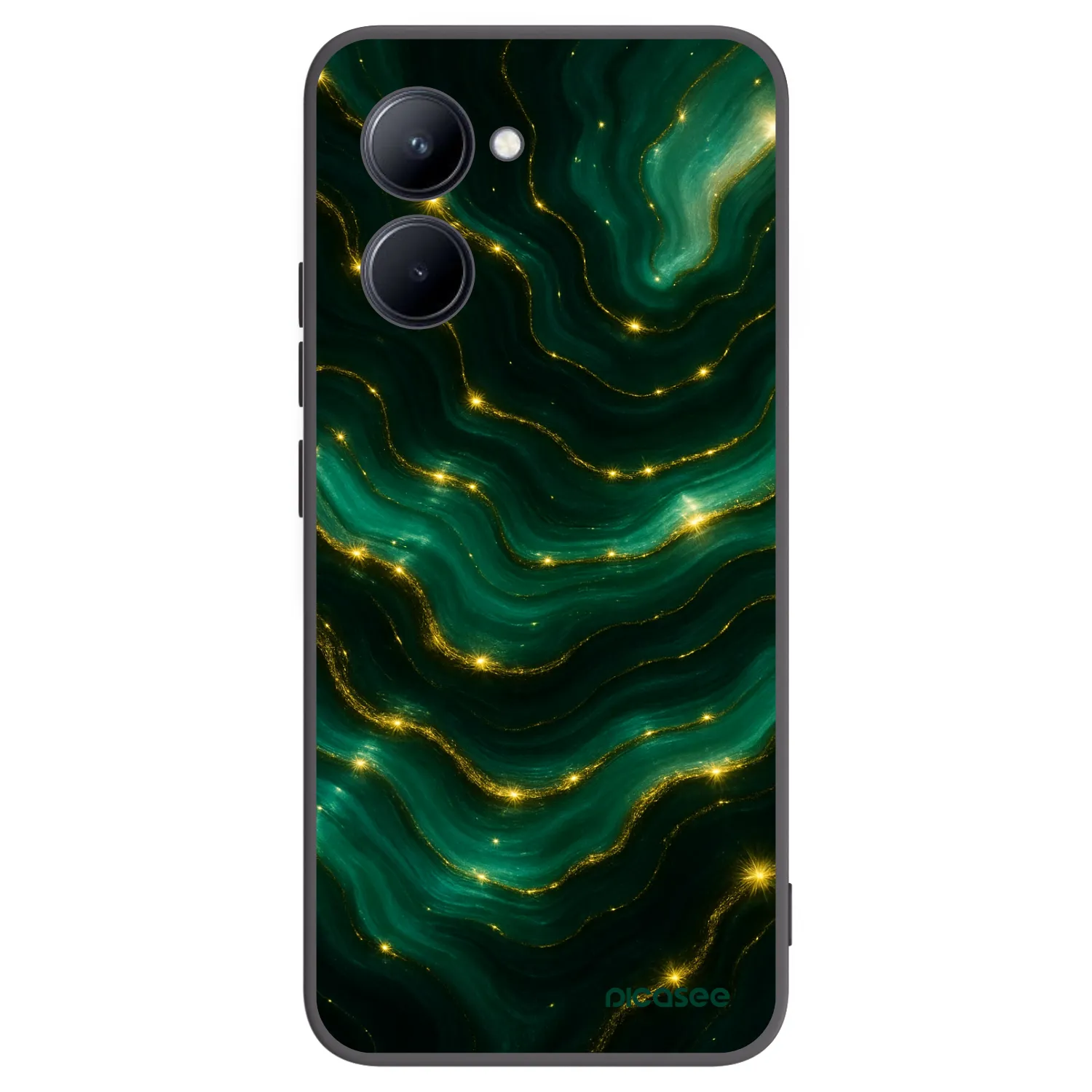 Picasee husă neagră din silicon pentru Realme C33 (2023) - Emerald