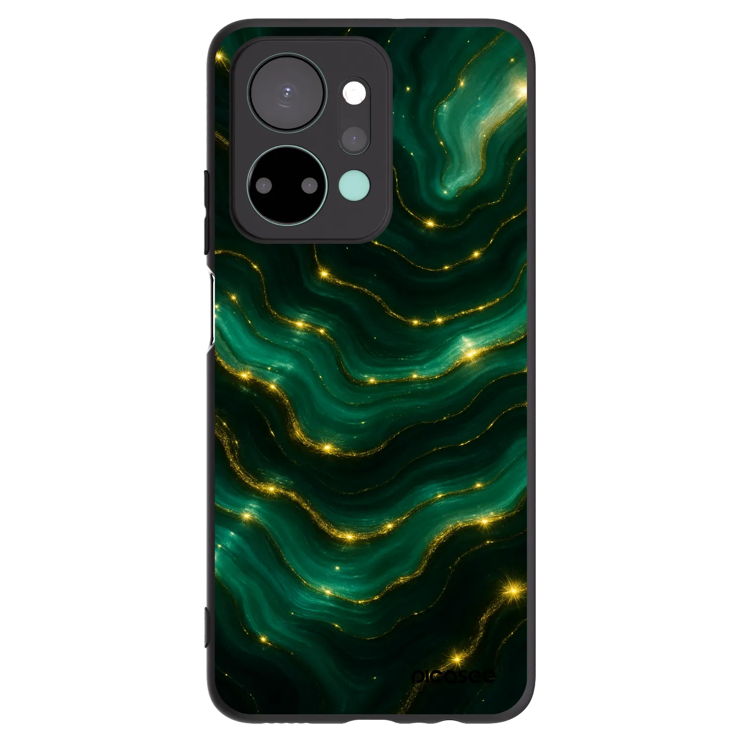 Picasee husă neagră din silicon pentru Honor X7a - Emerald