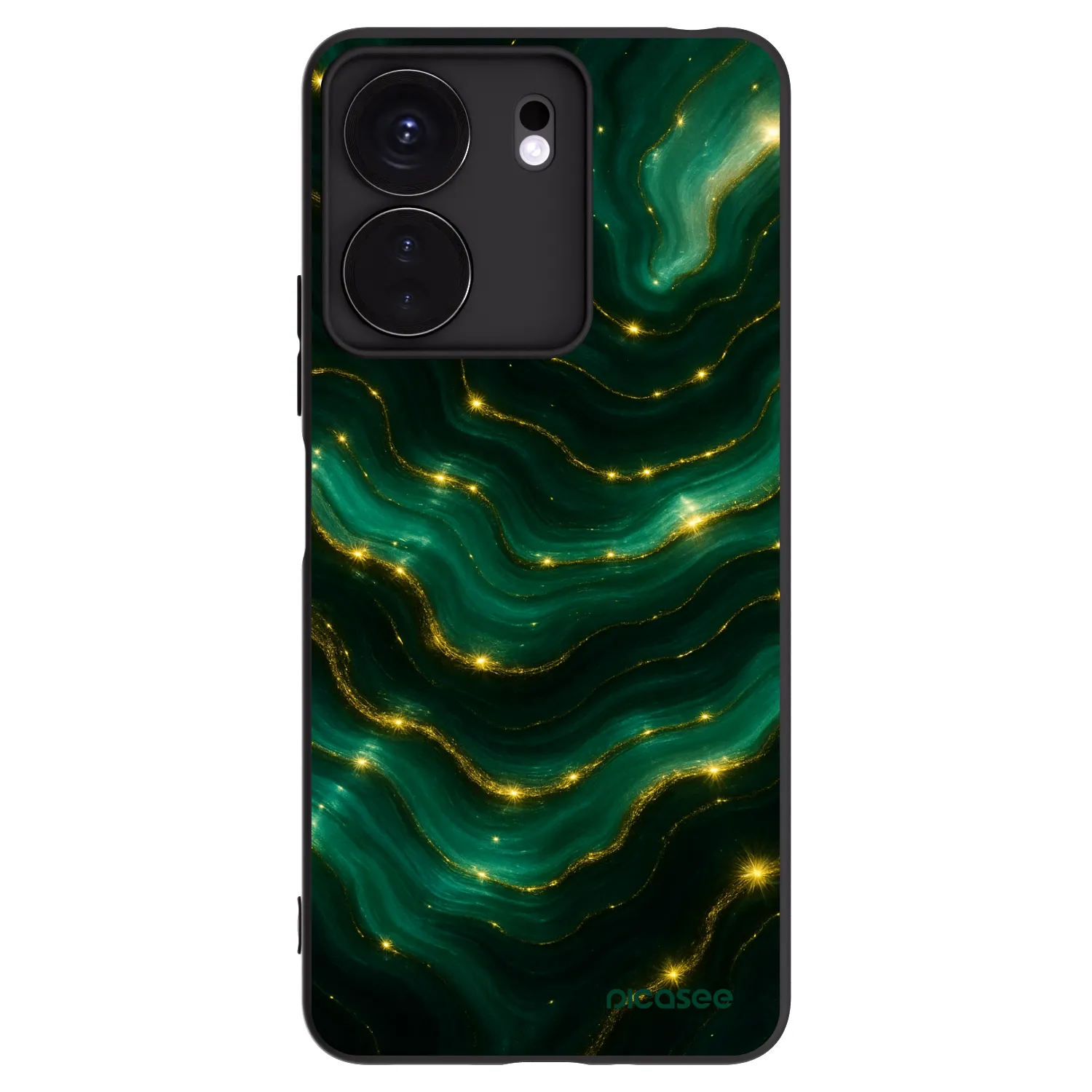 Picasee husă neagră din silicon pentru Xiaomi Redmi 13C 4G - Emerald