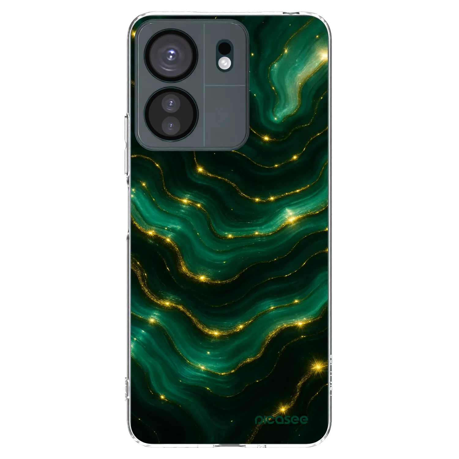 Picasee husă transparentă din silicon pentru Xiaomi Redmi 13C 4G - Emerald