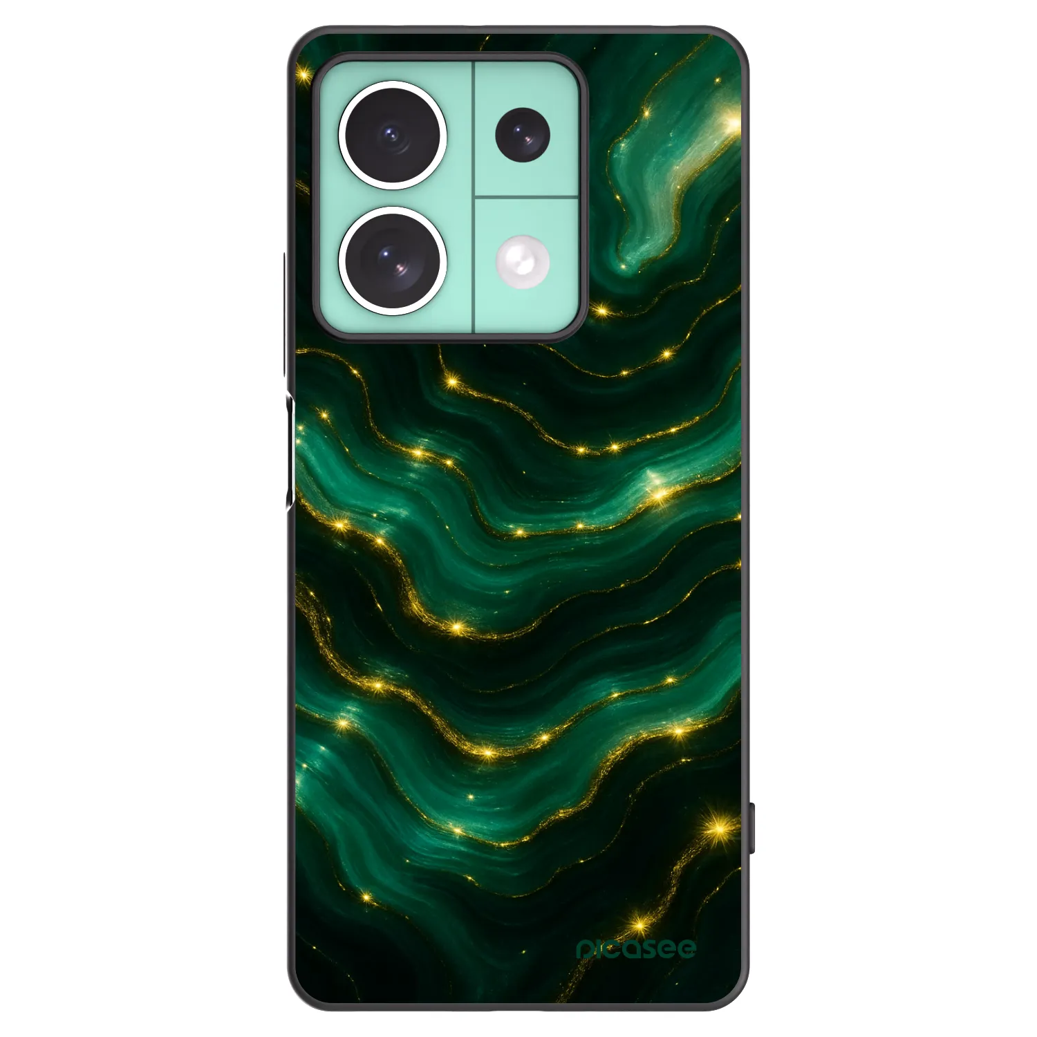 Picasee husă neagră din silicon pentru Xiaomi Redmi Note 13 5G - Emerald
