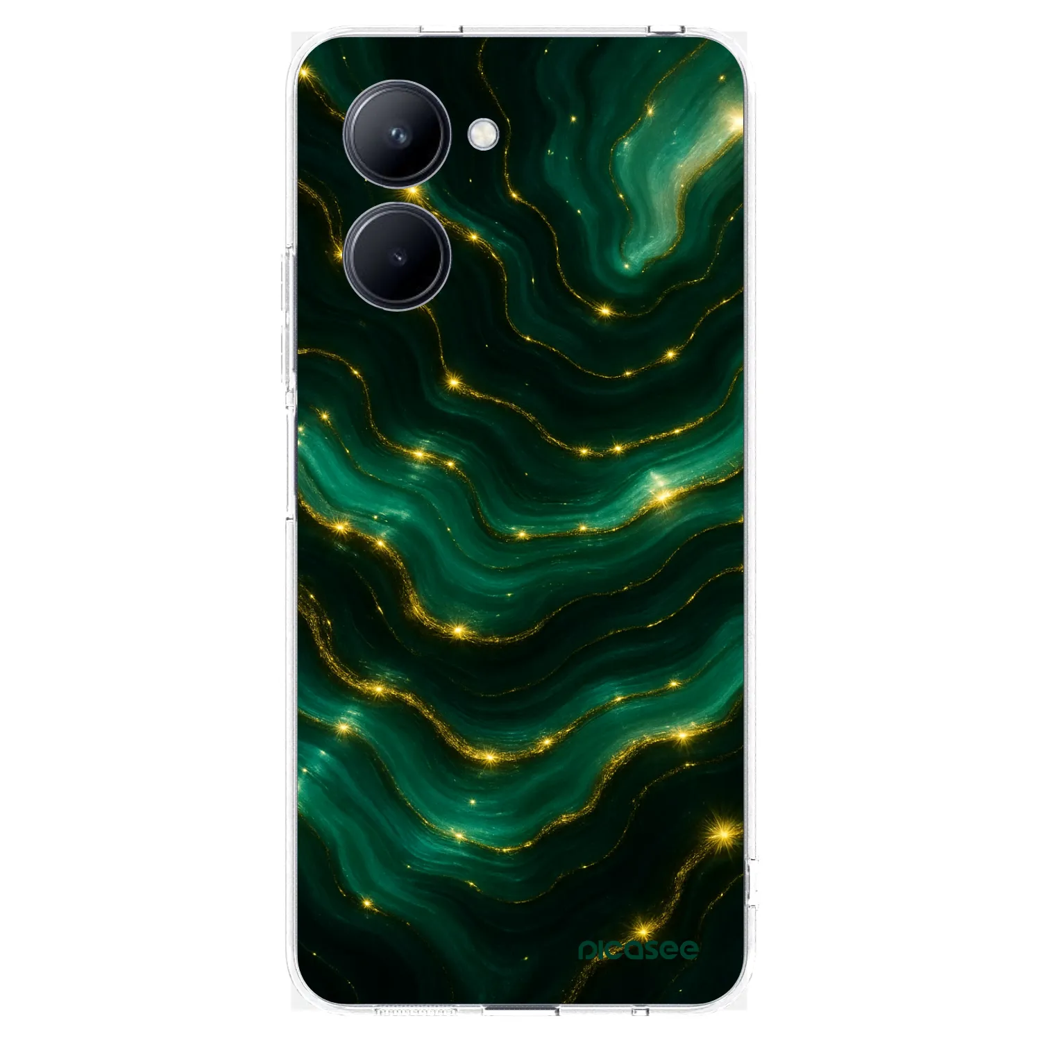 Picasee husă transparentă din silicon pentru Realme C33 (2023) - Emerald