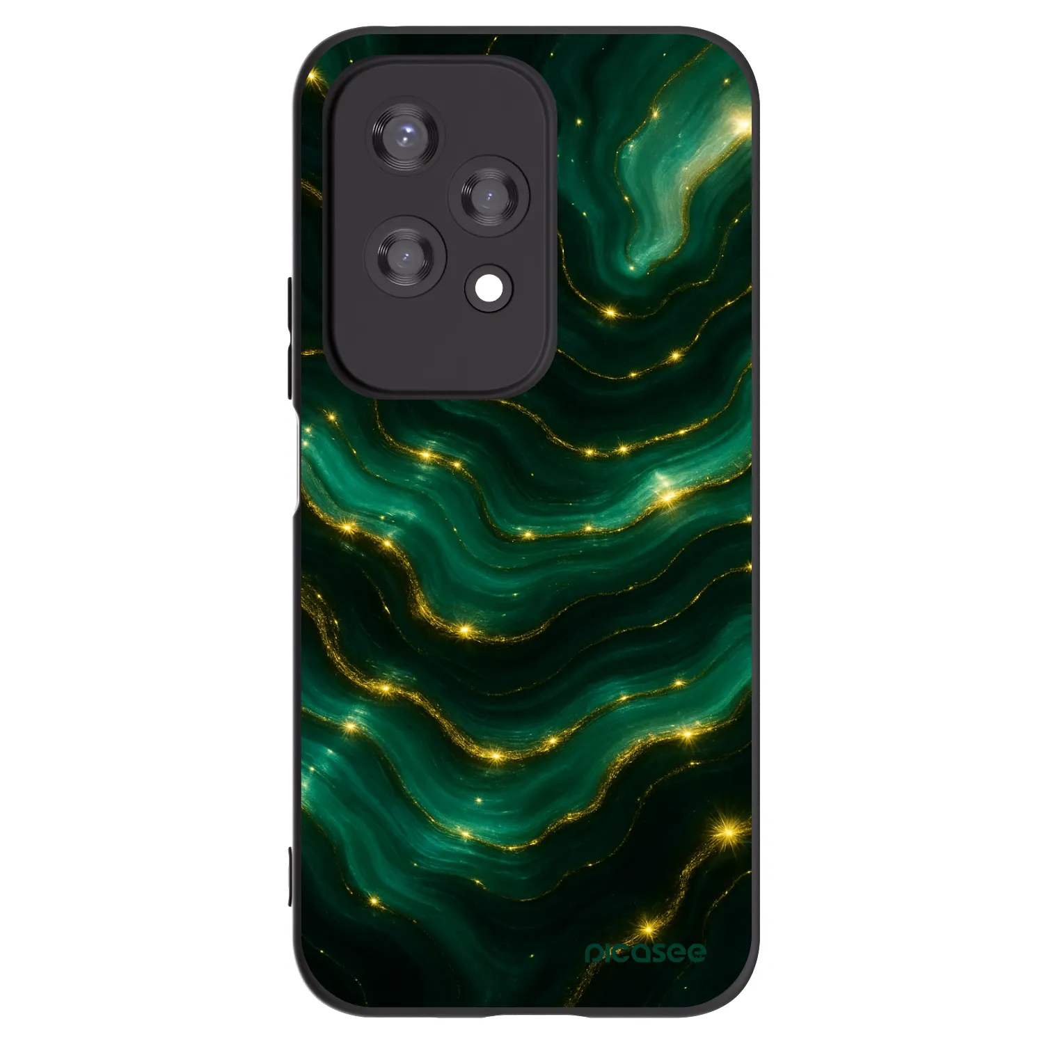 Picasee husă neagră din silicon pentru Honor 200 Lite - Emerald