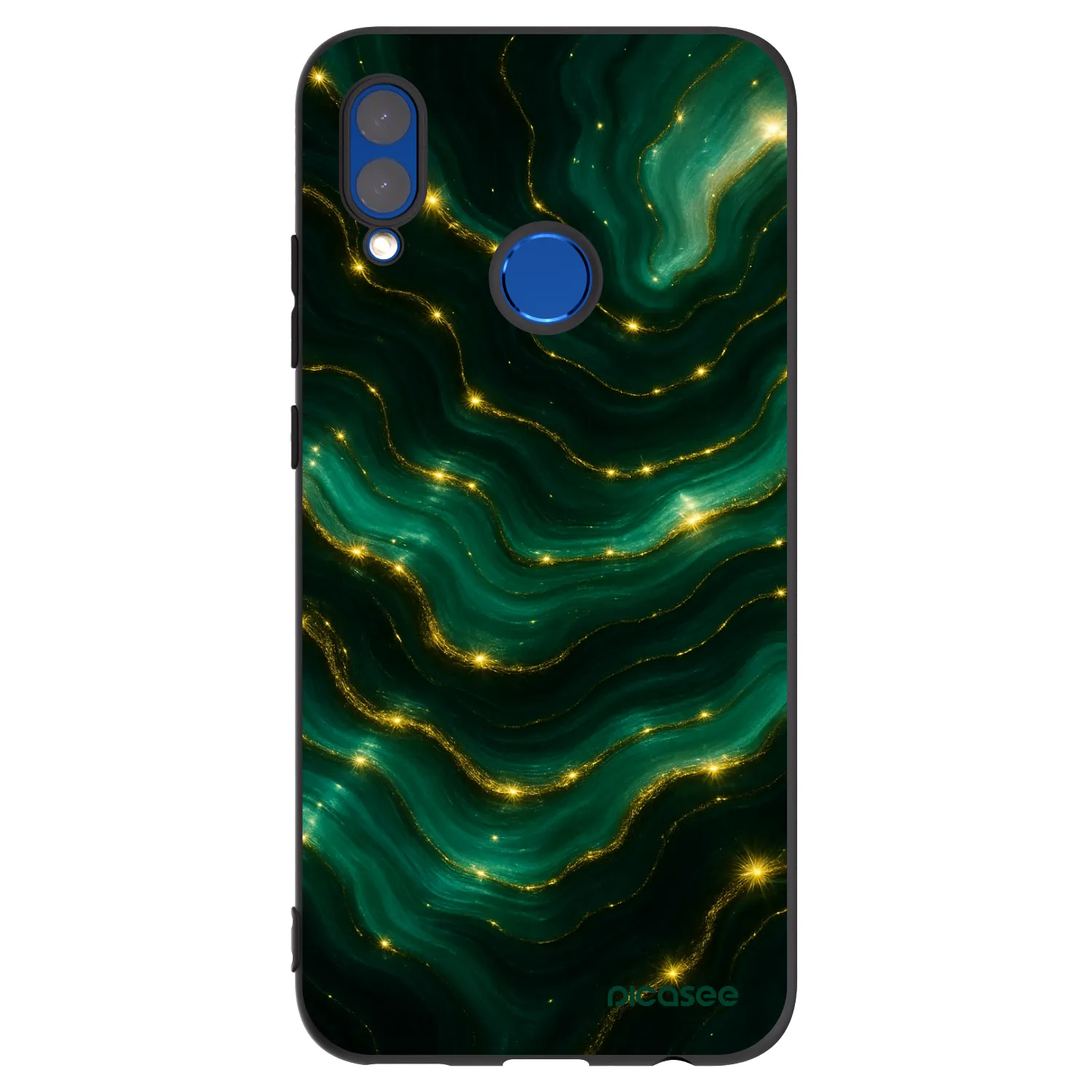 Picasee husă neagră din silicon pentru Honor 10 Lite - Emerald