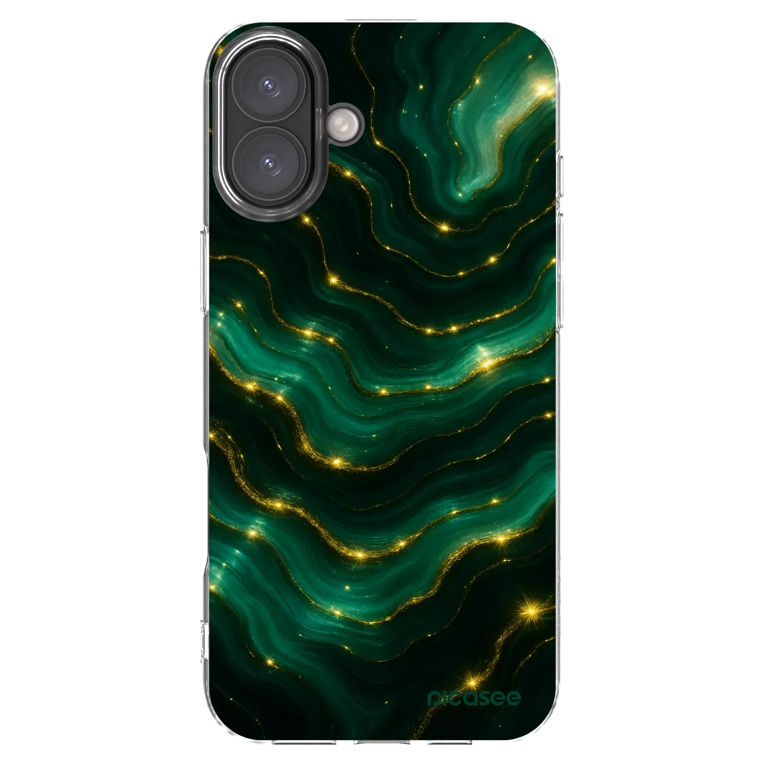 Picasee husă transparentă din silicon pentru Apple iPhone 16 Plus - Emerald