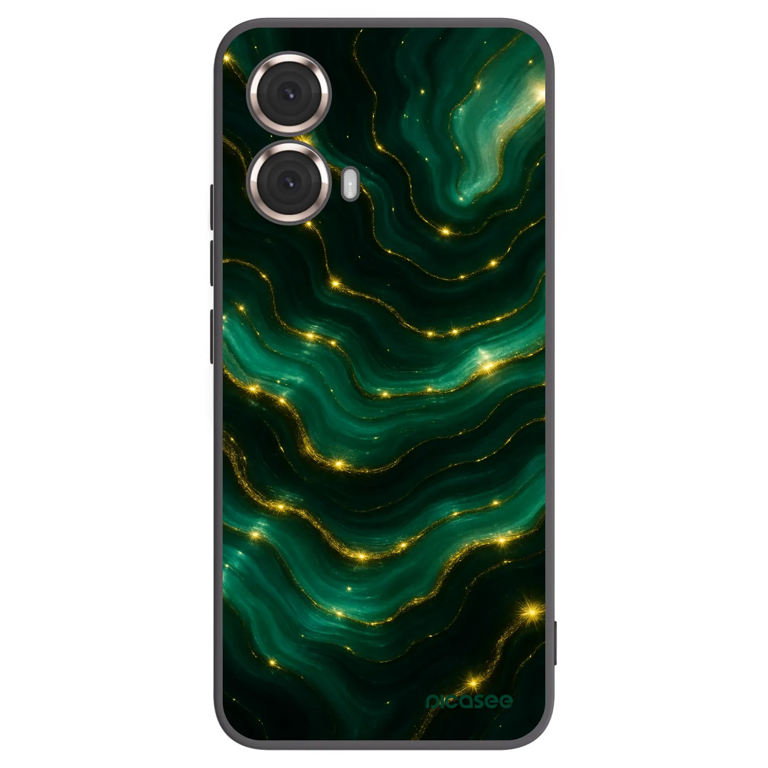 Picasee husă neagră din silicon pentru Motorola Moto G85 - Emerald