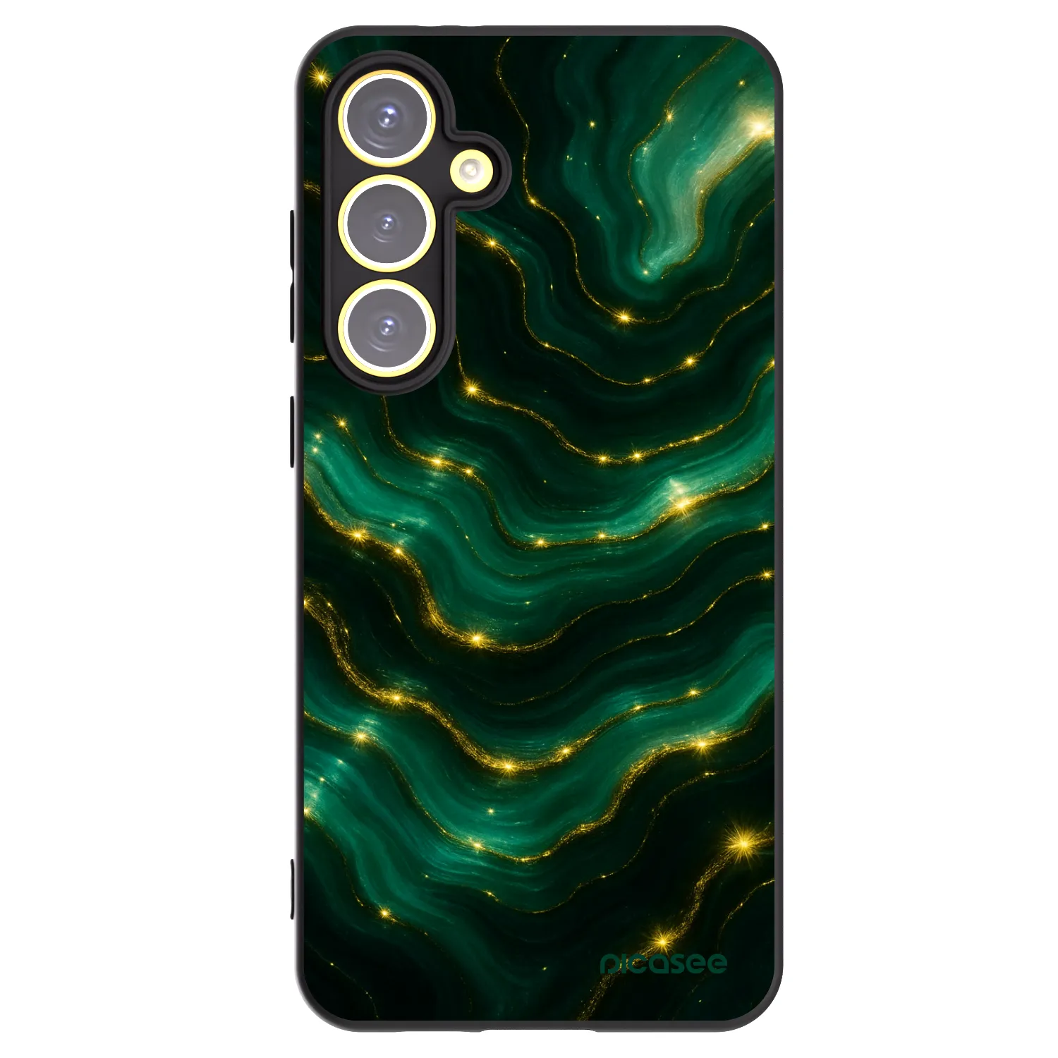 Picasee husă neagră din silicon pentru Samsung Galaxy S24 FE S721B - Emerald