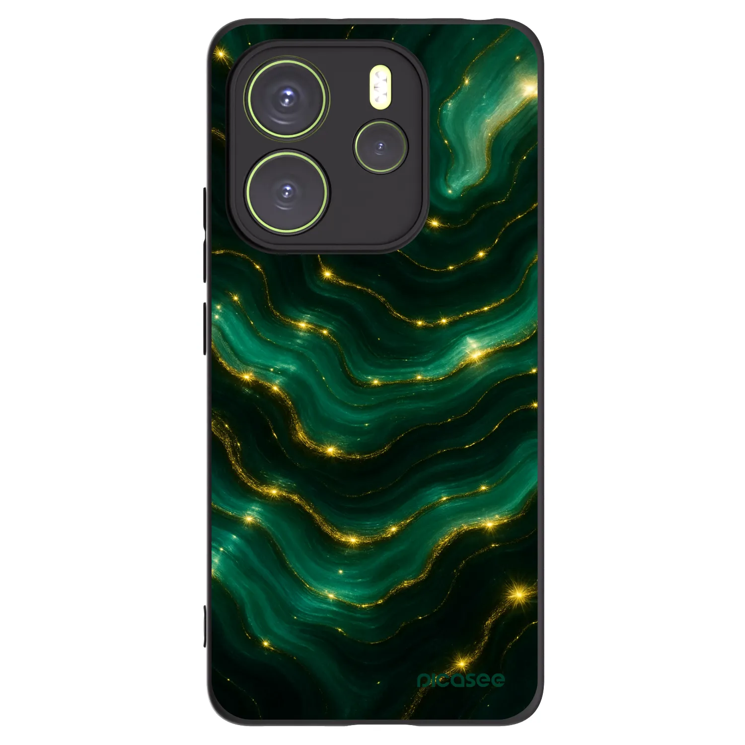 Picasee husă neagră din silicon pentru Xiaomi Redmi Note 14 4G - Emerald