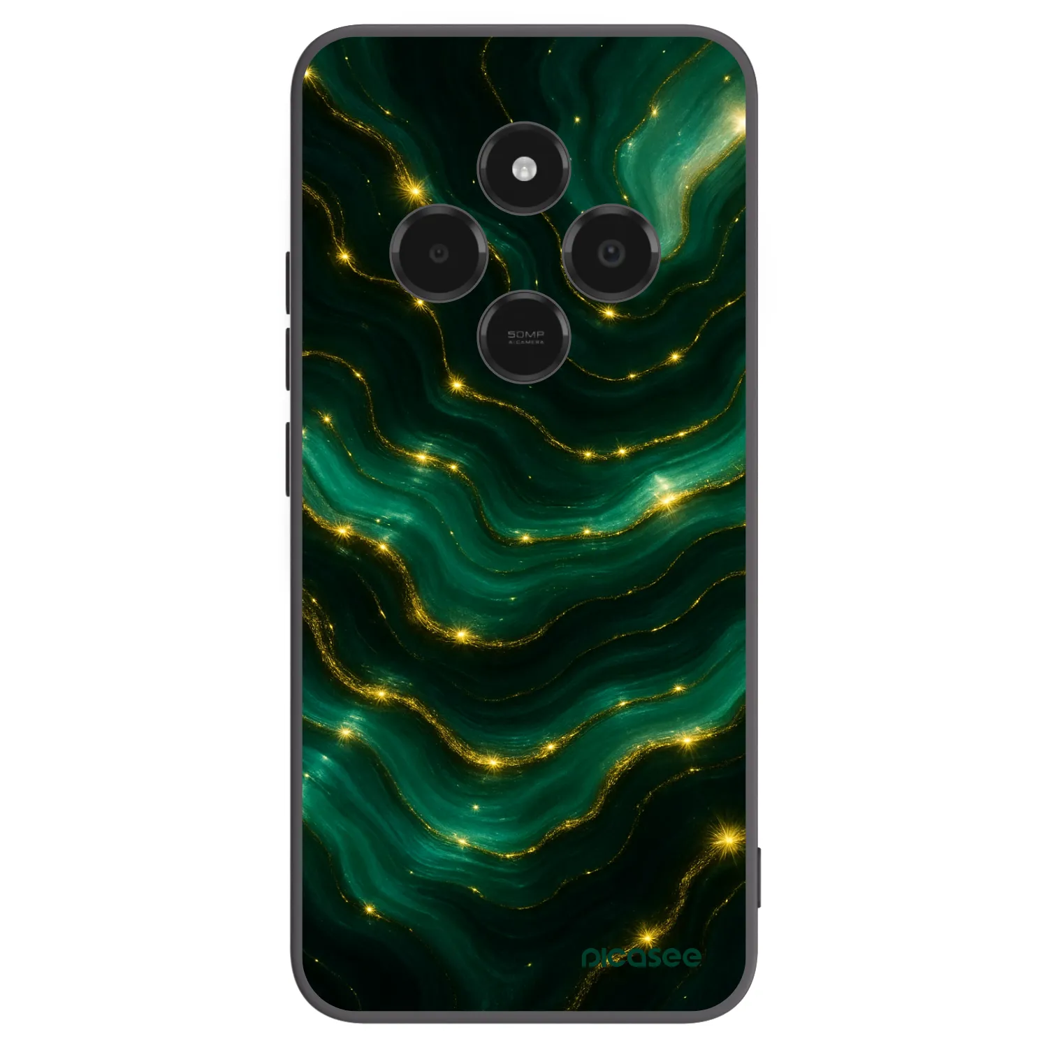 Picasee husă neagră din silicon pentru Xiaomi Poco C75 - Emerald