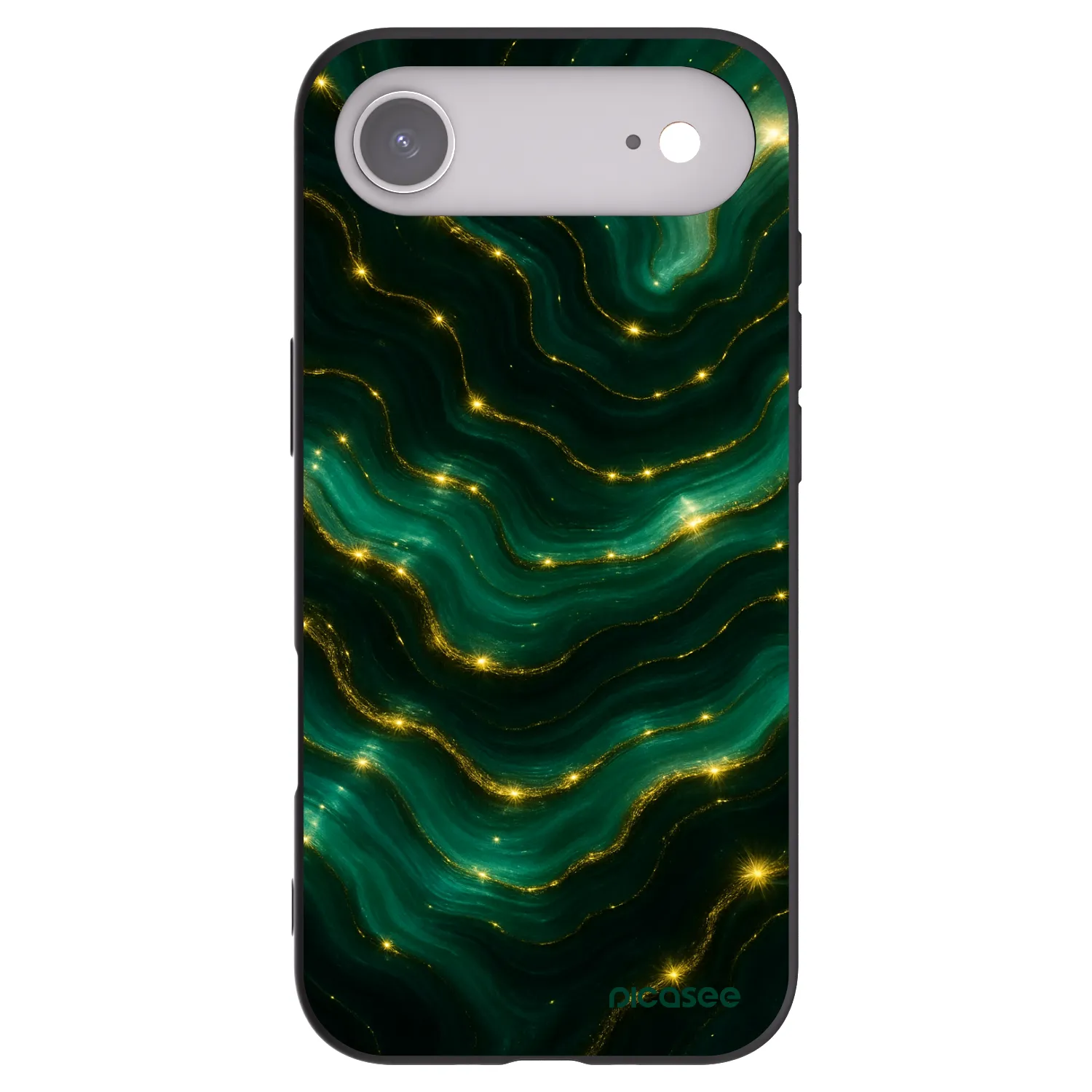 Picasee husă neagră din silicon pentru Apple iPhone Air - Emerald