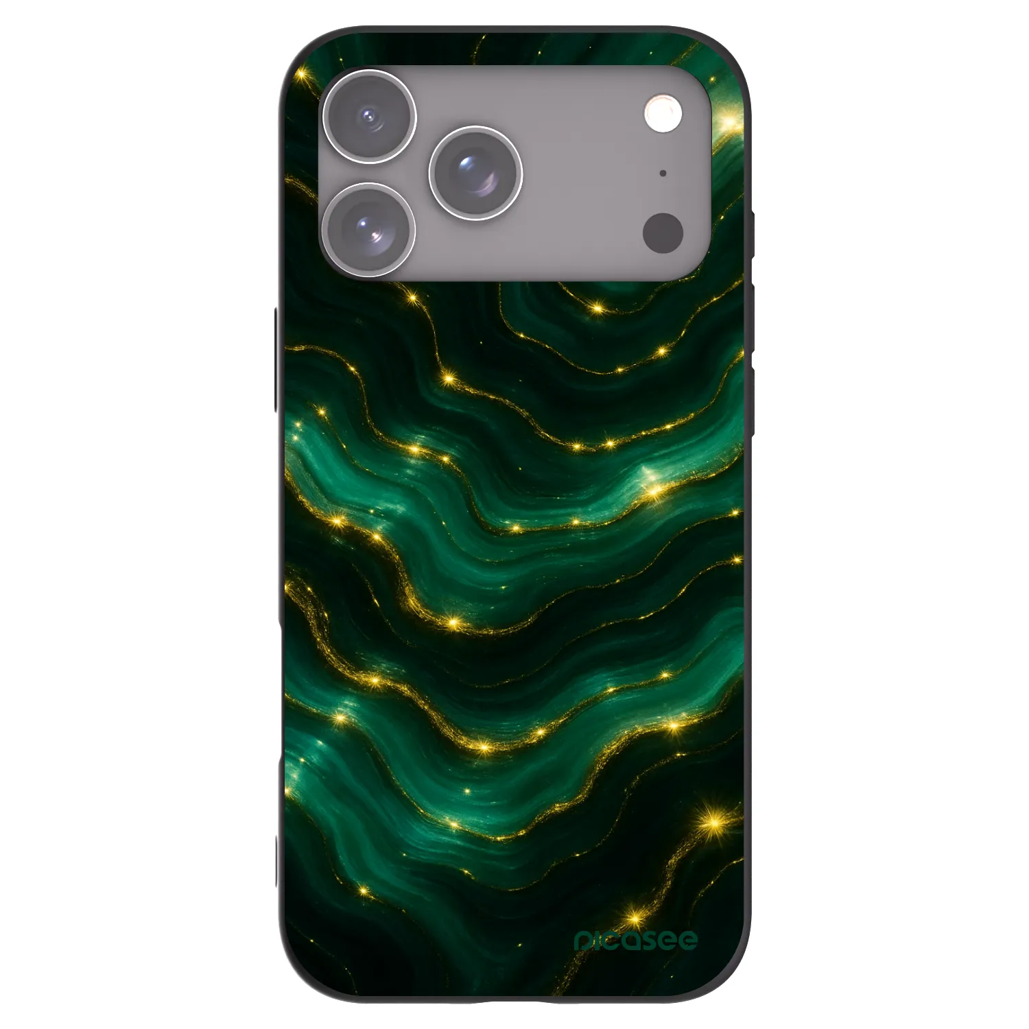 Picasee husă neagră din silicon pentru Apple iPhone 17 Pro Max - Emerald