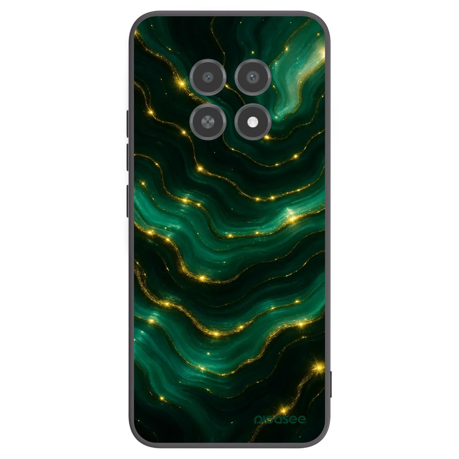Picasee husă neagră din silicon pentru Realme 12X - Emerald