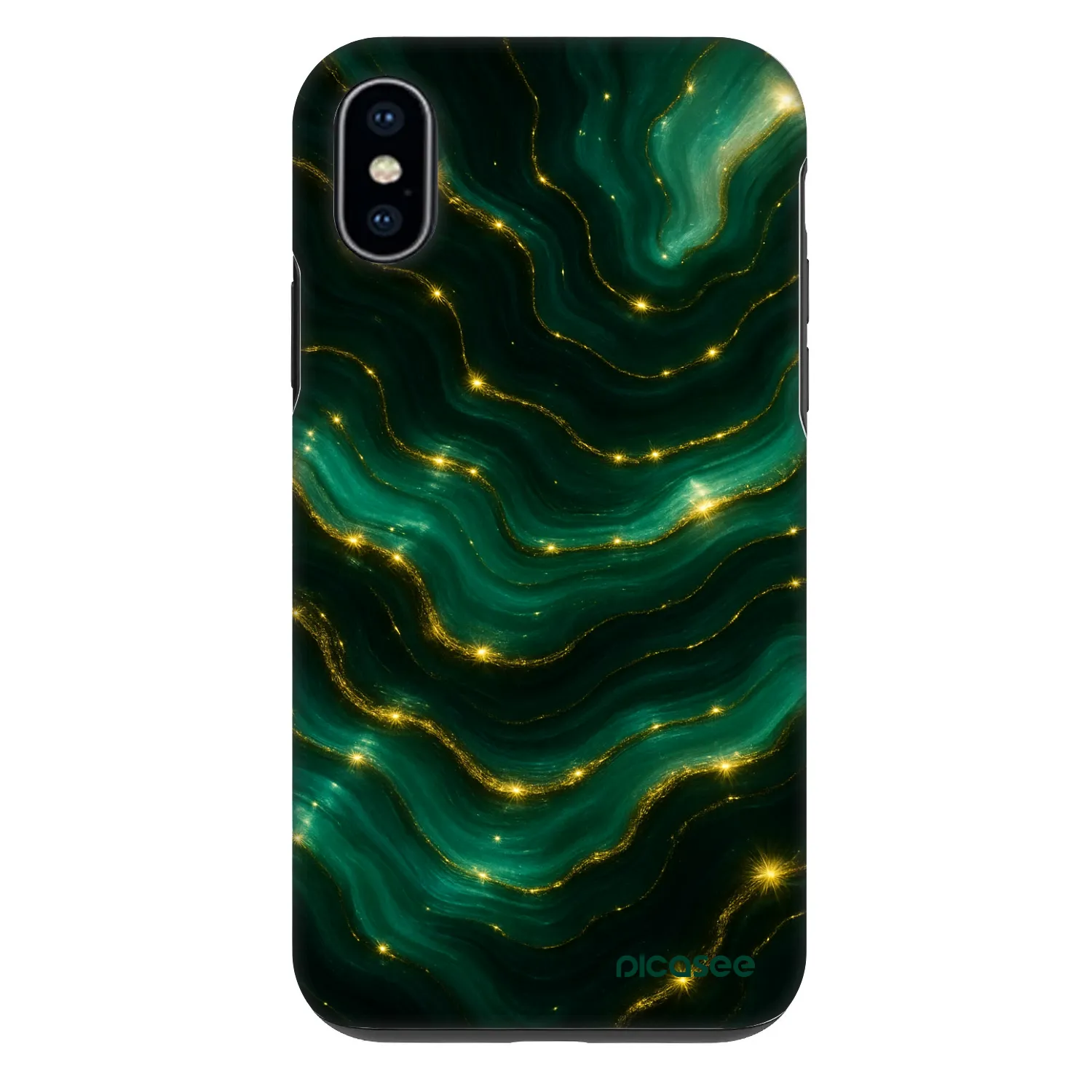 Picasee Fashion Case pentru Apple iPhone X/XS - Emerald