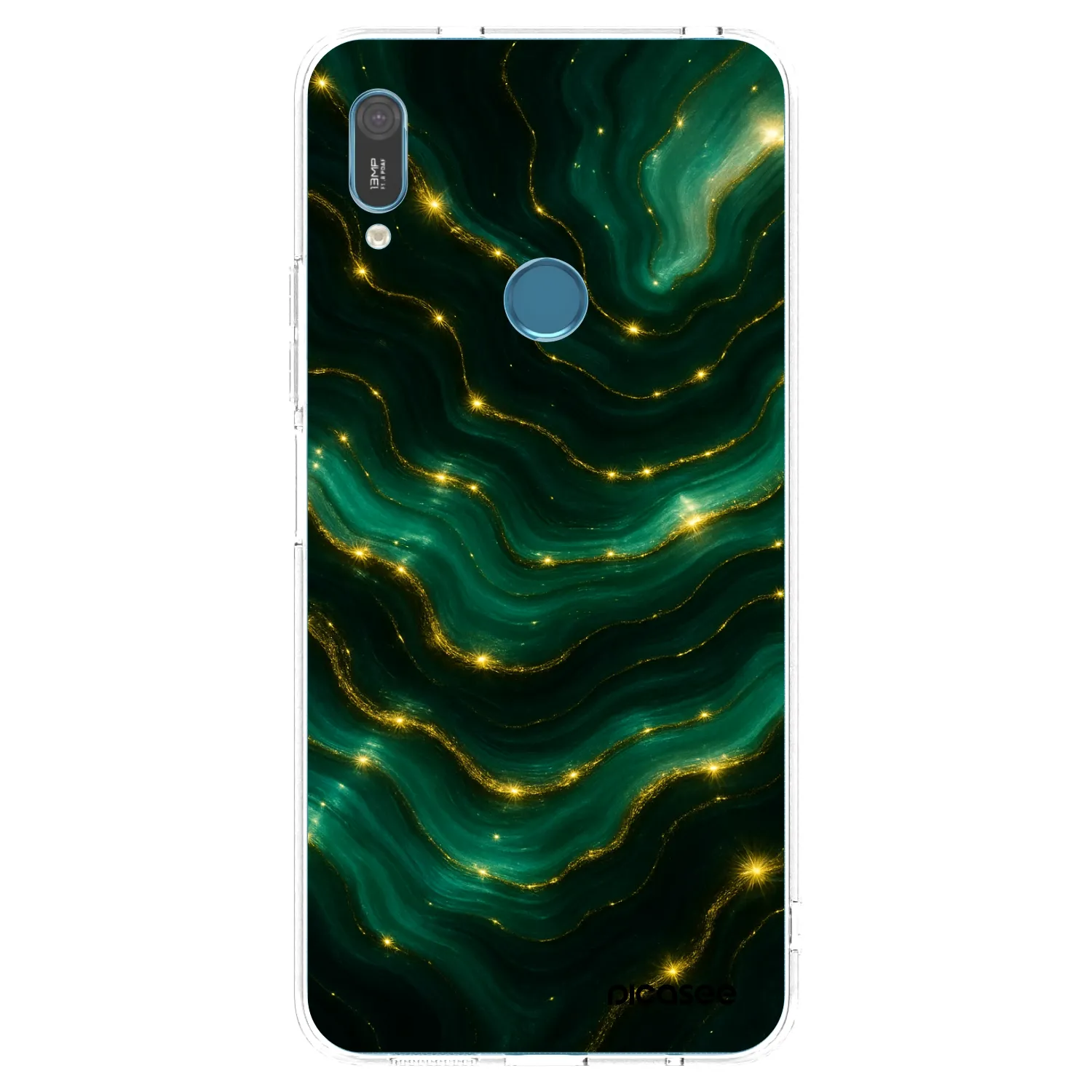 Picasee husă transparentă din silicon pentru Huawei Y6 2019 - Emerald