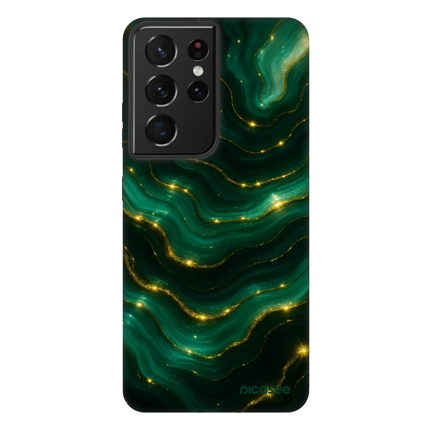 Picasee Fashion Case pentru Samsung Galaxy S21 Ultra 5G G998B - Emerald