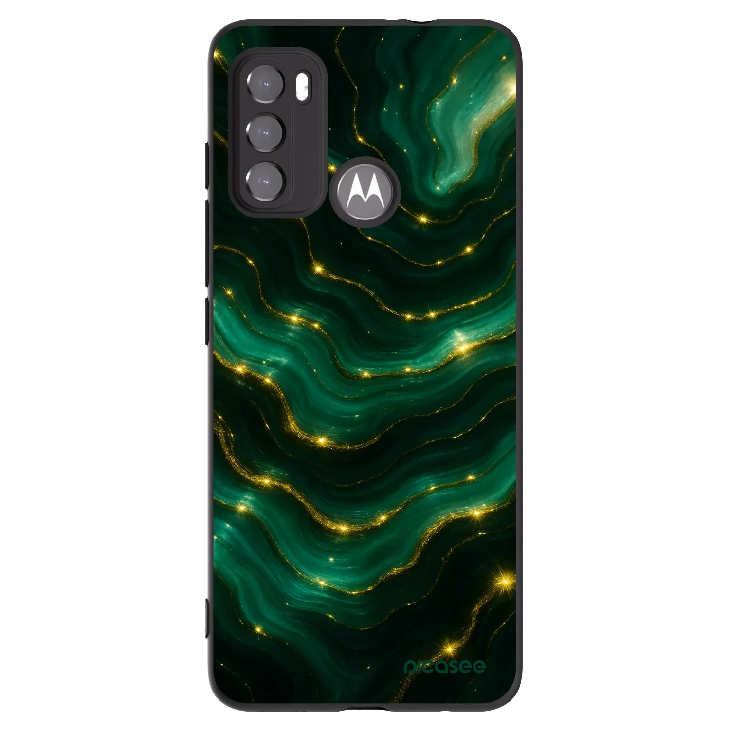 Picasee husă neagră din silicon pentru Motorola Edge 60 5G - Emerald