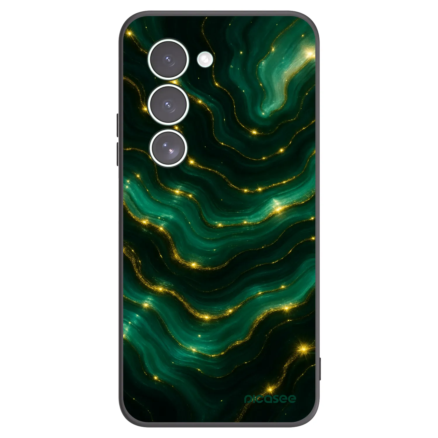 Picasee husă neagră din silicon pentru Xiaomi Redmi 15 5G - Emerald