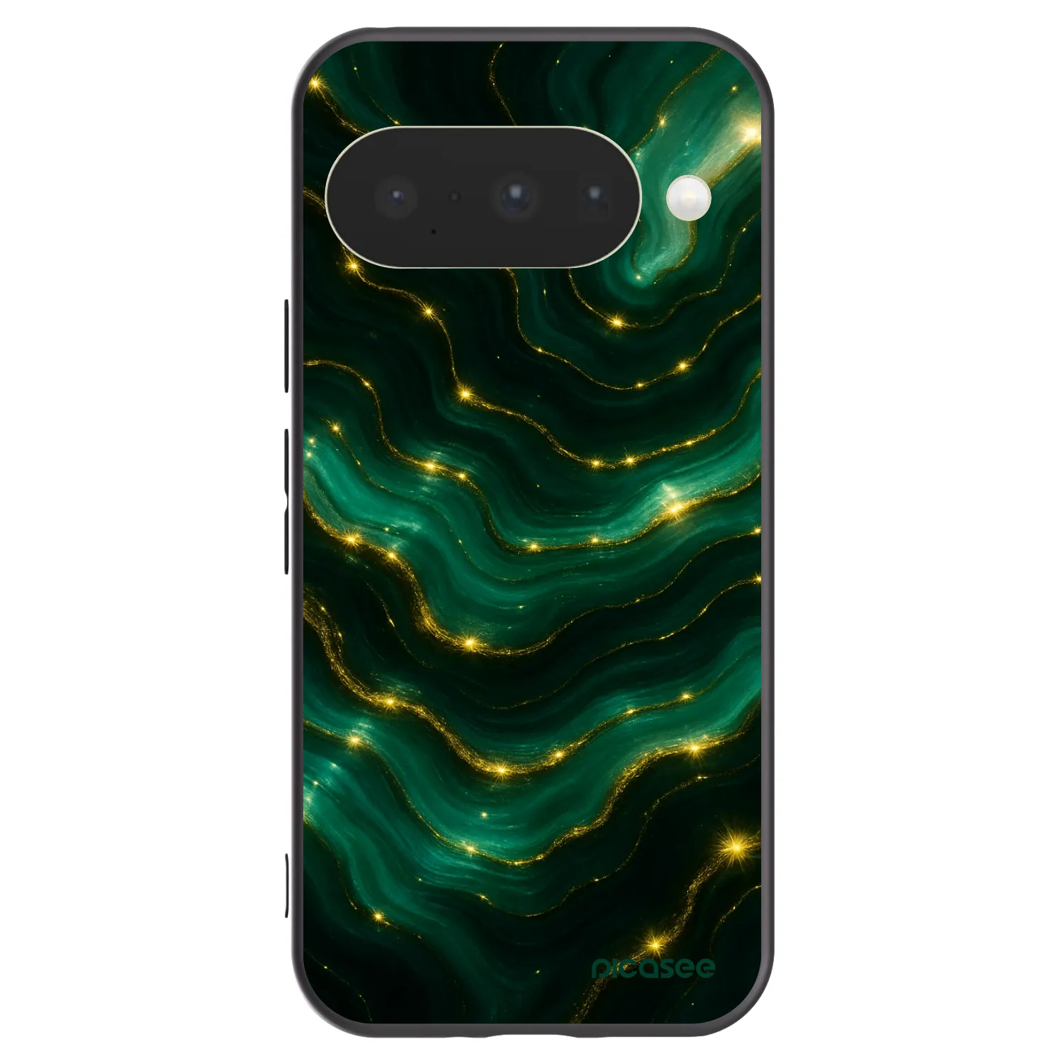 Picasee husă neagră din silicon pentru Google Pixel 10 - Emerald