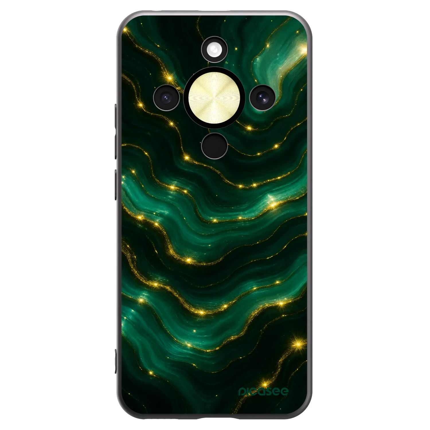 Picasee husă neagră din silicon pentru Honor Magic8 Lite 5G - Emerald