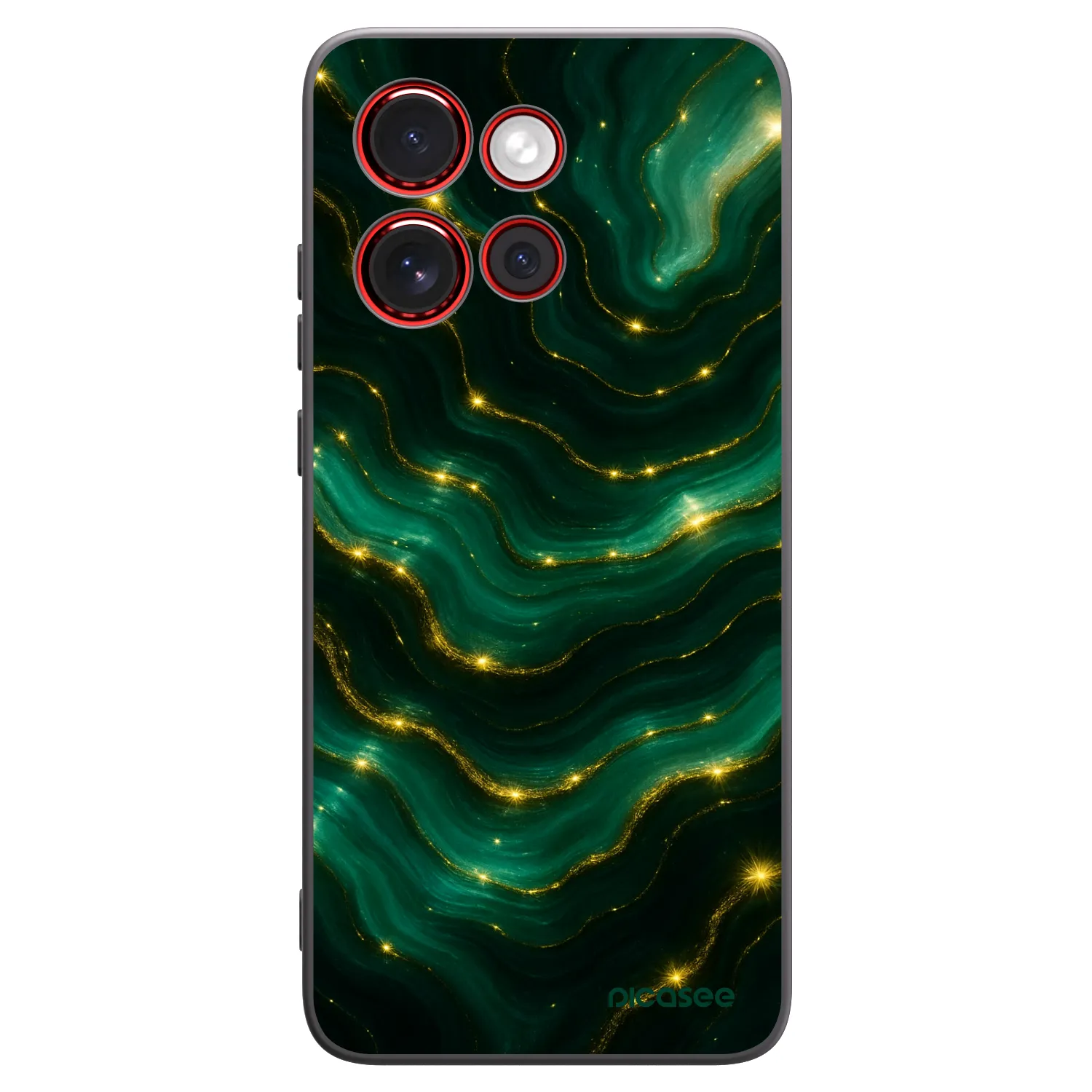 Picasee husă neagră din silicon pentru Motorola Edge 60 Neo 5G - Emerald