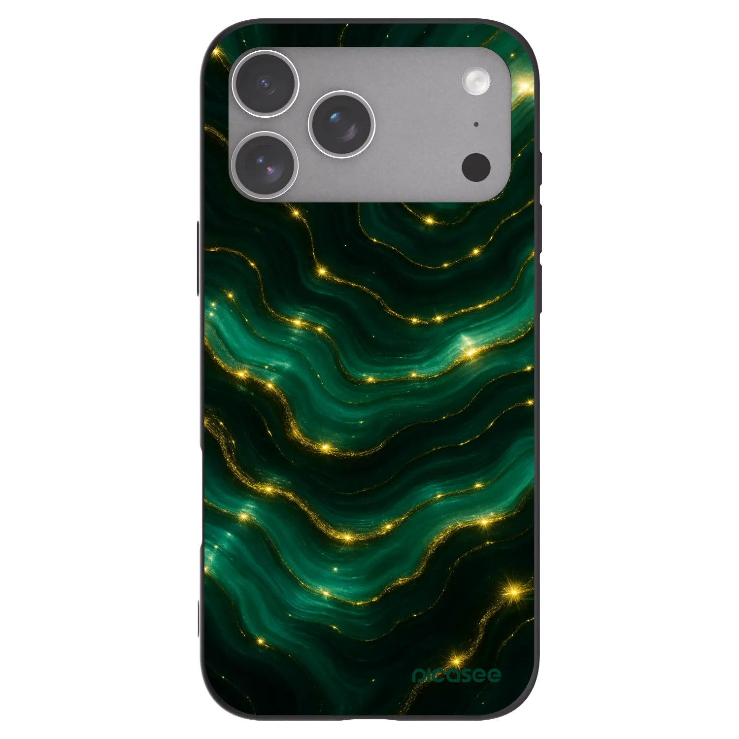 Picasee husă neagră din silicon pentru Apple iPhone 18 Pro Max - Emerald